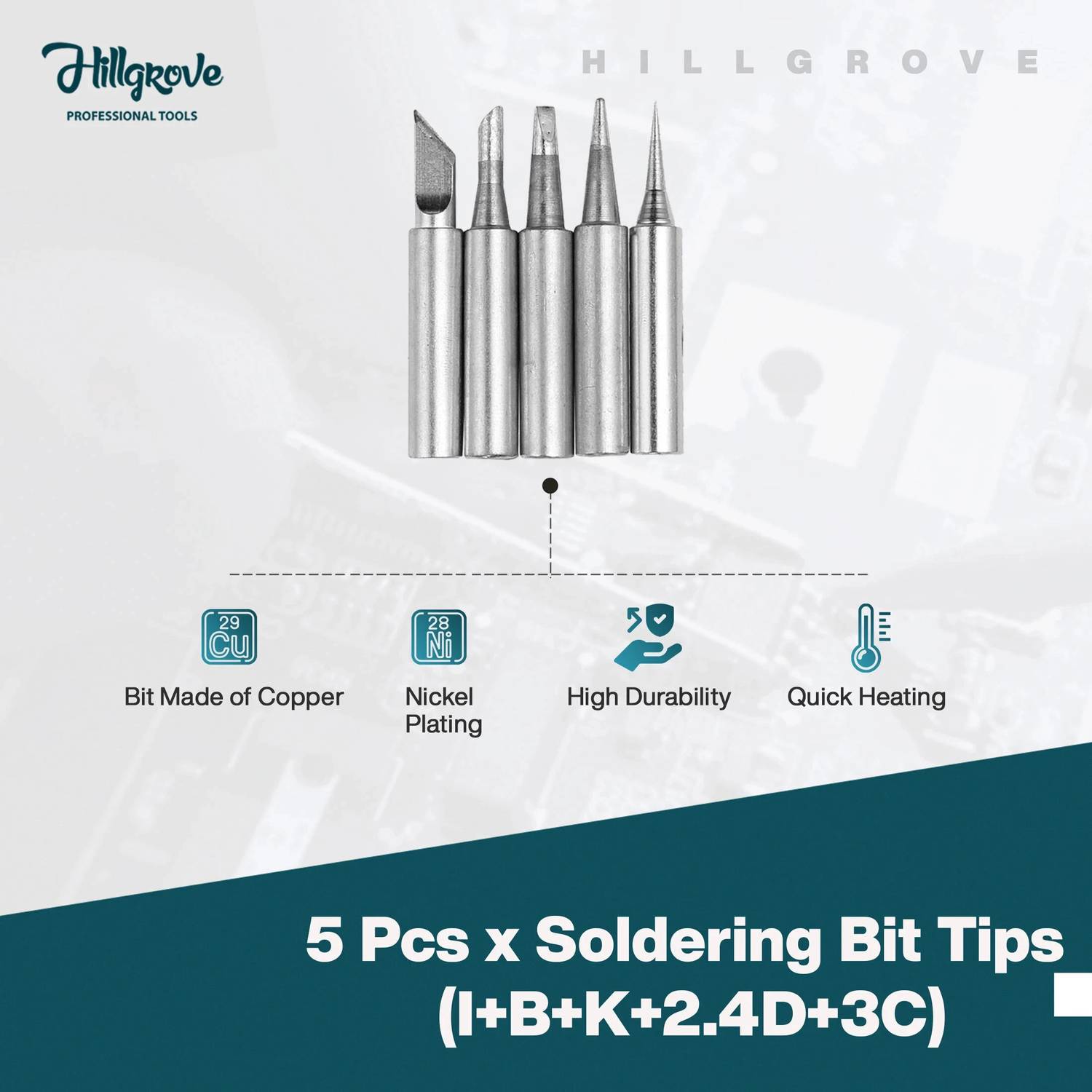 Hillgrove HGCM1337M1 60W Soldering Iron Kit - Image 3