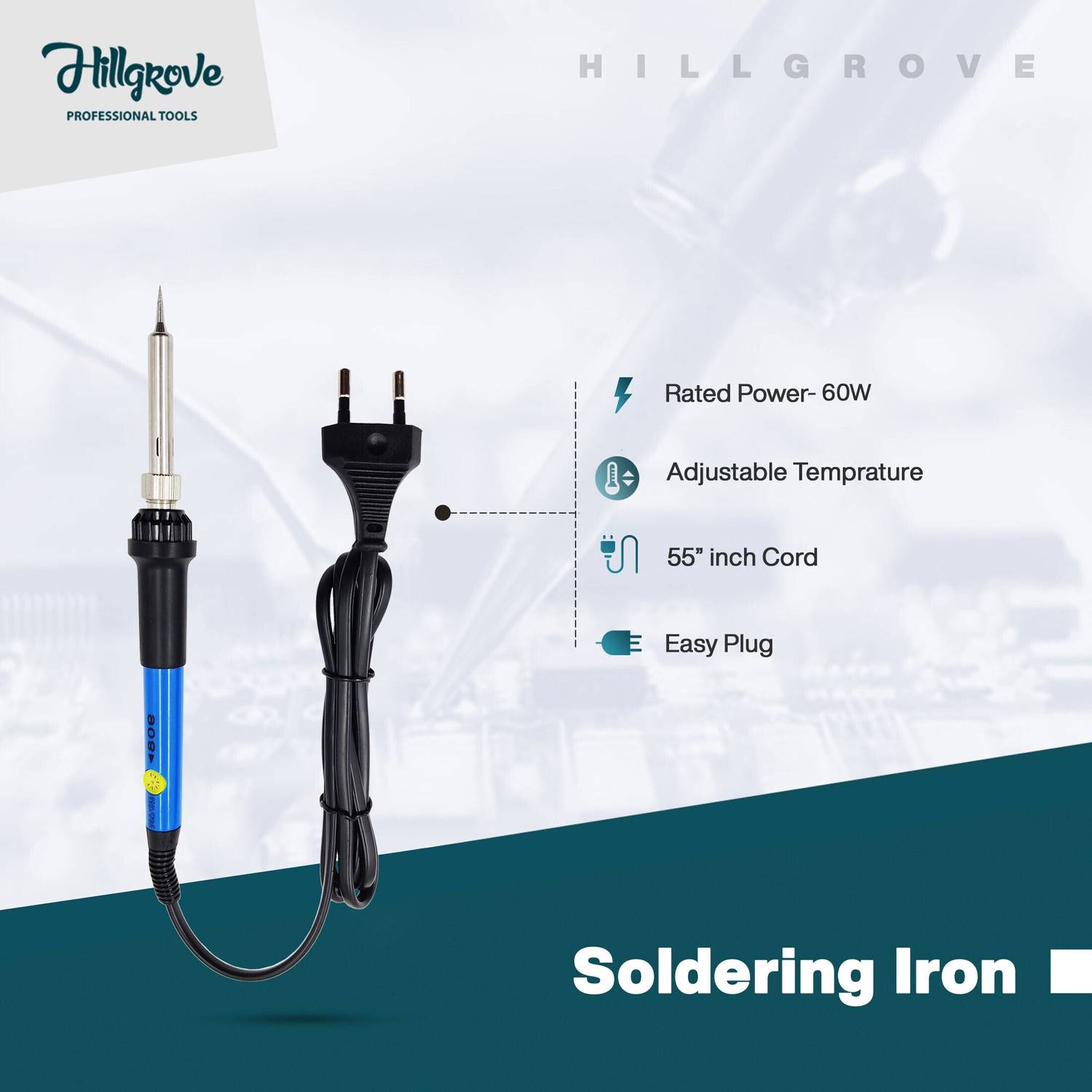 Hillgrove 7in1 Soldering Iron Kit with Flux Paste - Image 3
