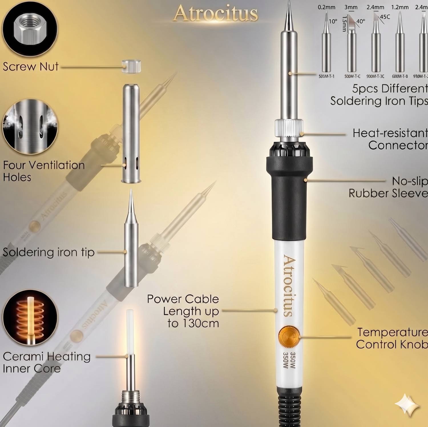 Atrocitus ATC42360W 60W Soldering Iron - Image 4