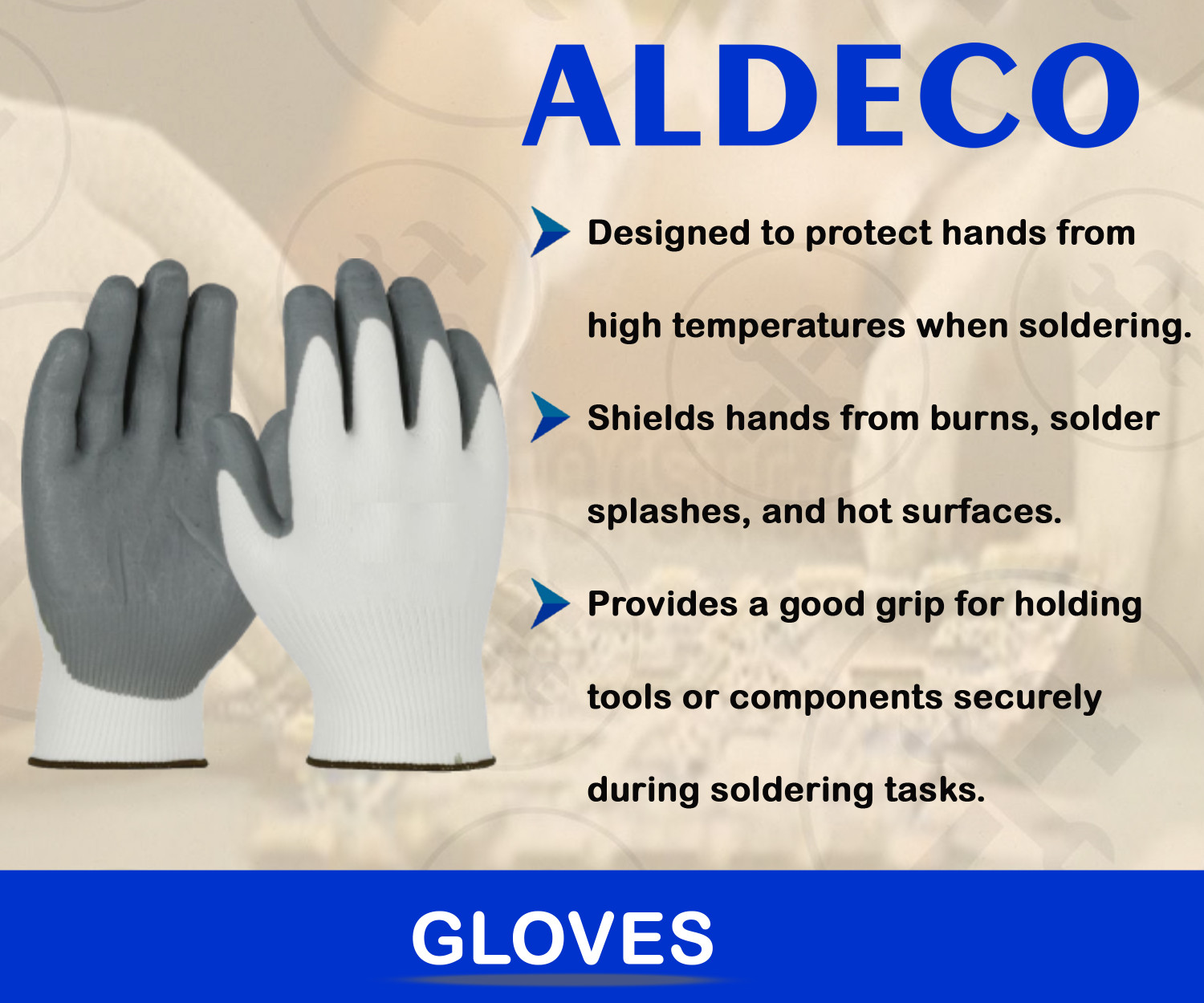 Image of Aldeco 16 Items Compact Soldering Iron Kit with Desoldering Pump & More Utility Tools 25 W Simple
