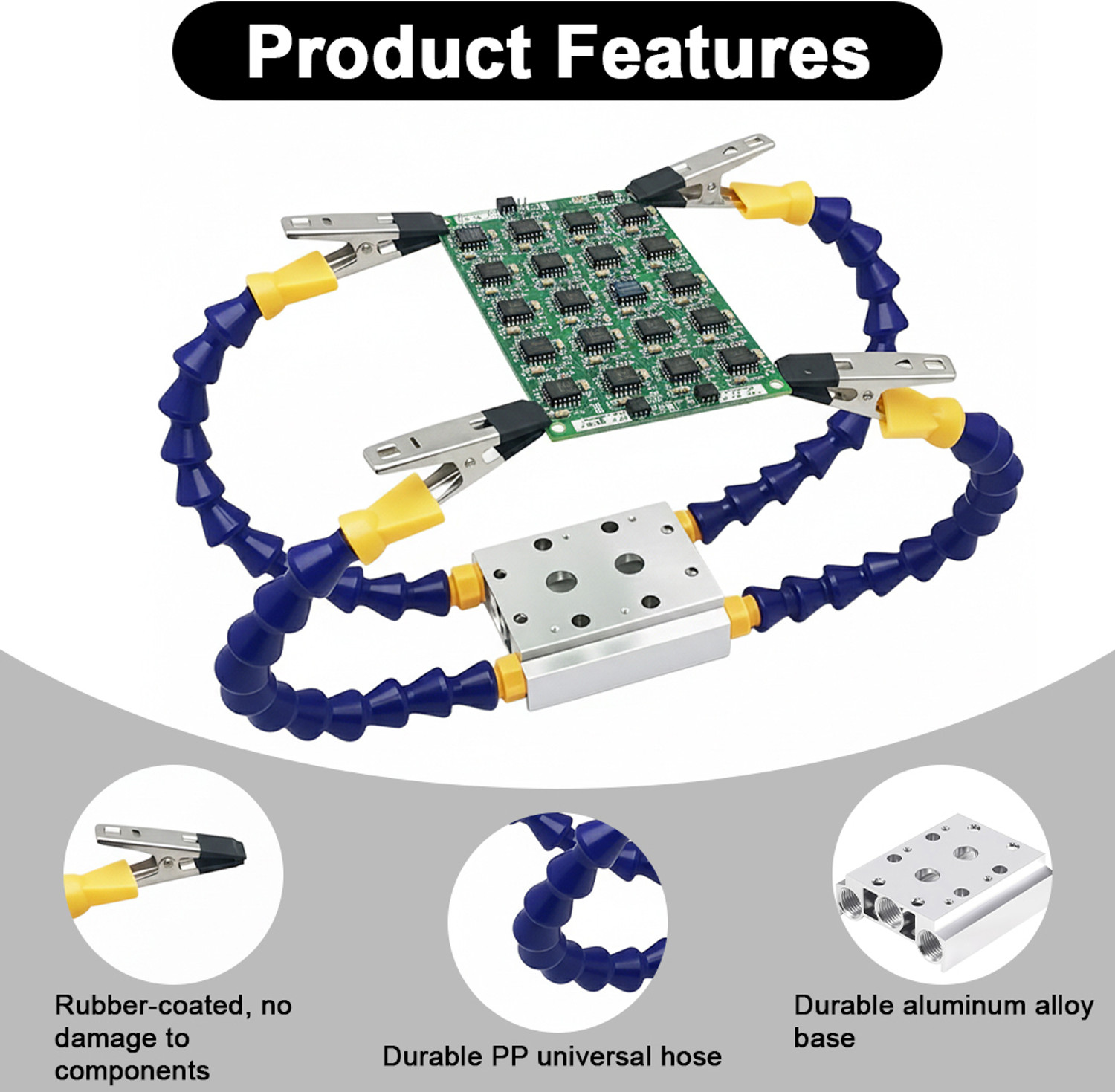 Image of SERPLEX Soldering Third Hand Tool 4 Claw 0 W Simple
