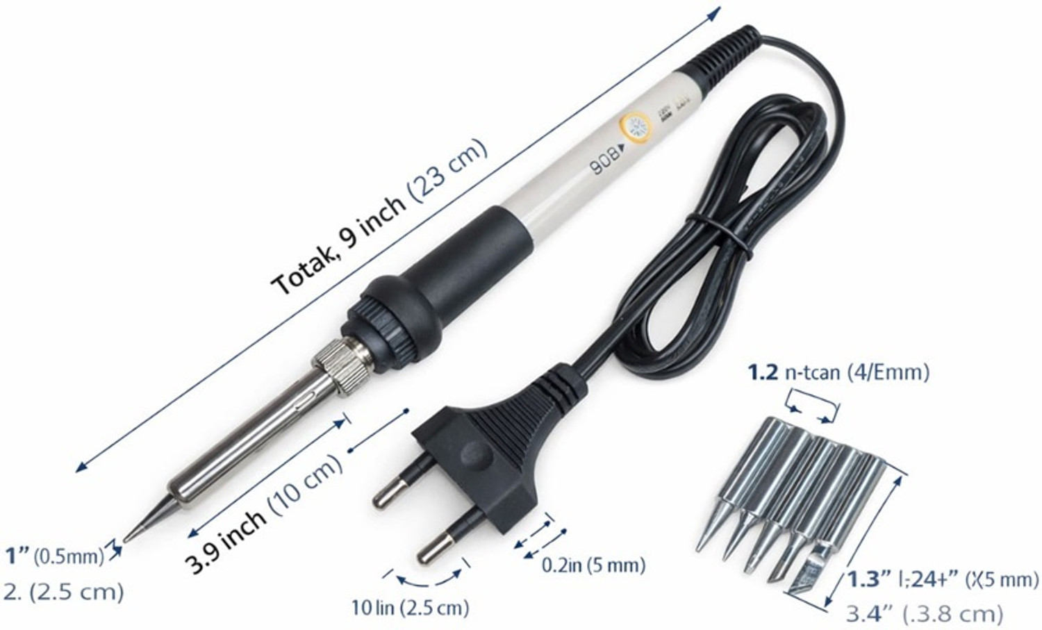 Image of EASTRA PREMIUM 60W Soldering Iron with Adjustable Temperature controler 60 W Temperature Controlled
