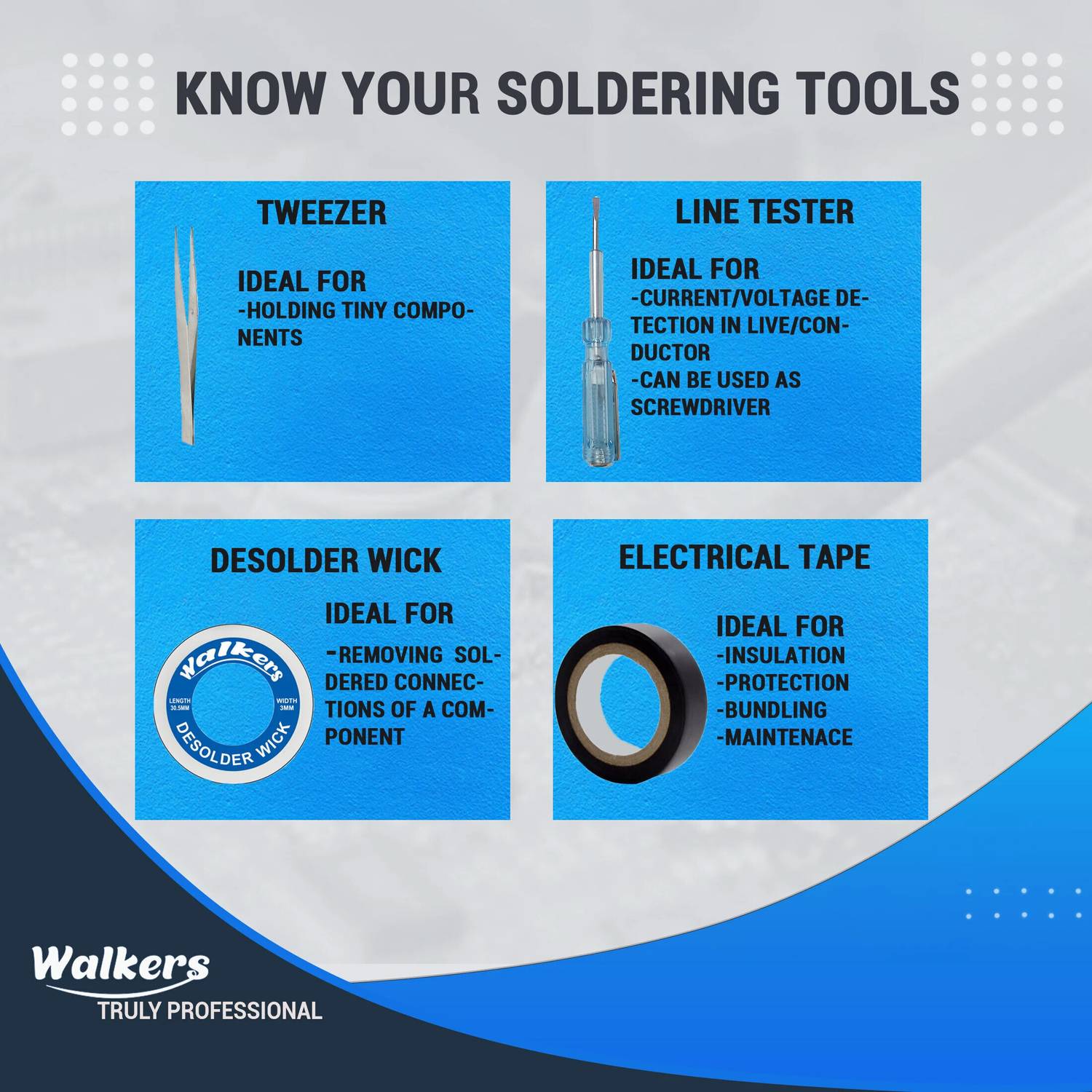 Walkers 10in1 Mobile Soldering Iron Kit 25W - Image 4