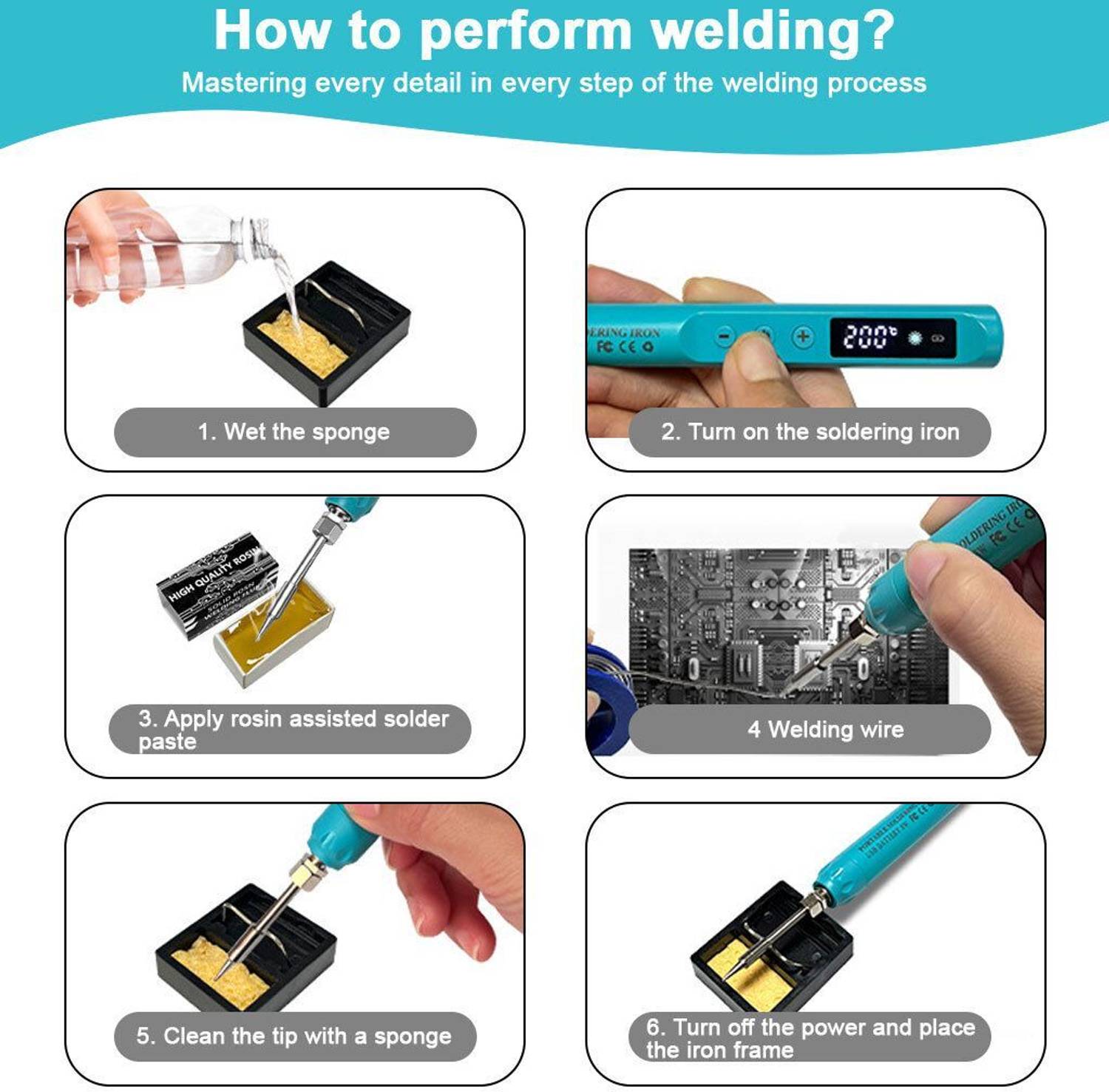 SERPLEX 15W USB LED Cordless Soldering Iron - Image 4