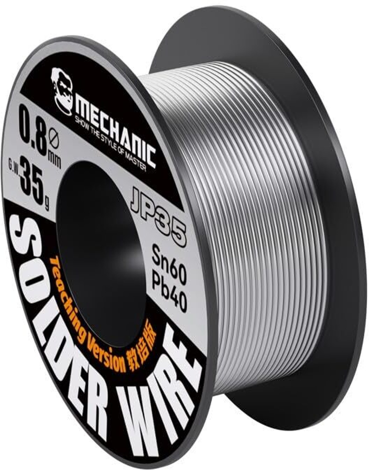 Image of Spstools Mechanic JP35 SolderWire 0.8mm RosinCore TinLead for Precision PCB&Mobile Repair 0 W Simple
