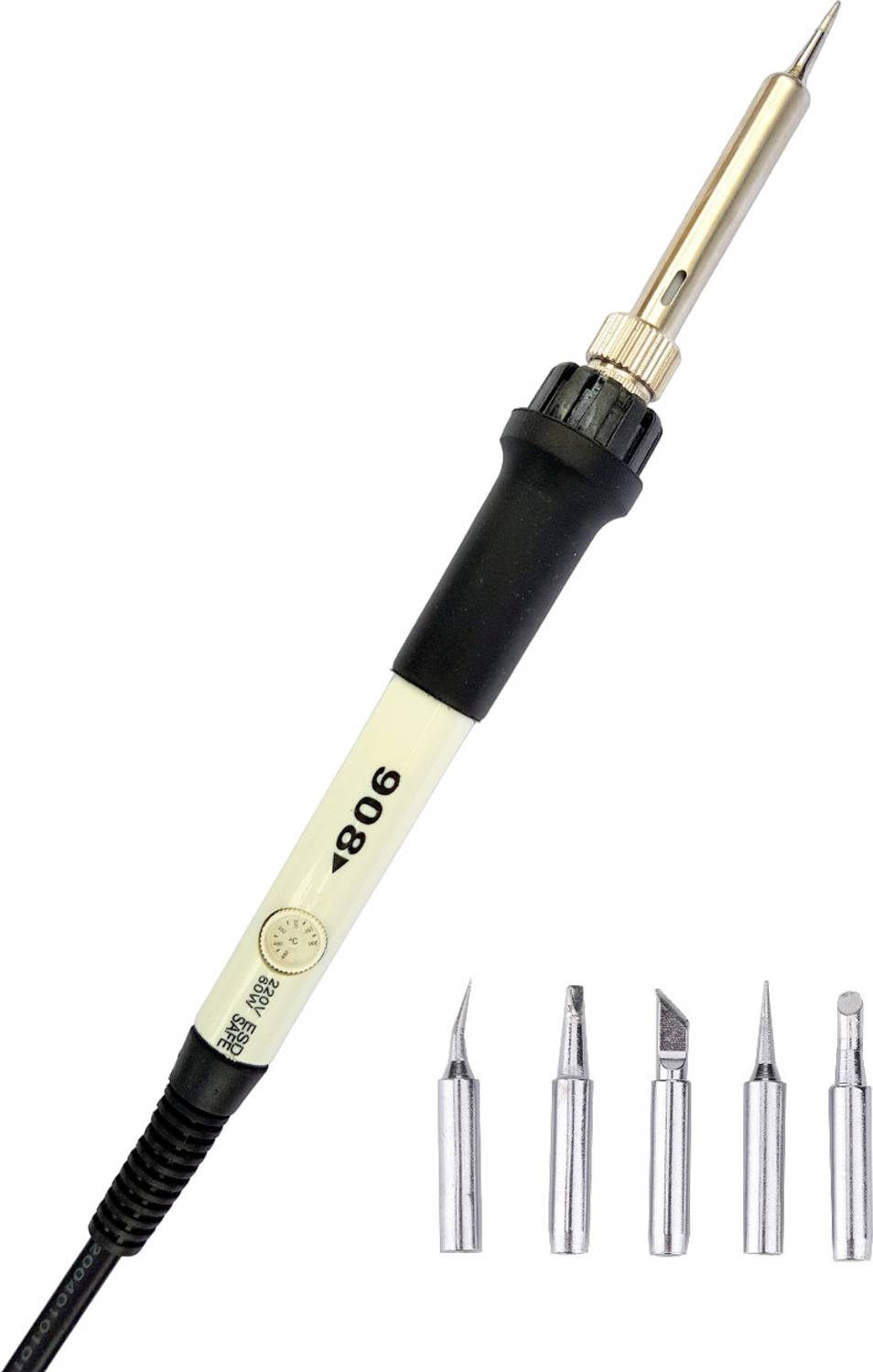 BALRAMA 5/15/25 Watts Combo - 230 Volts High Quality Pencil Pointed Tip Soldering Iron for Mobile, Cell Phon, LCD, Electronic Gadget Repairing Tool 60 W Temperature Controlled