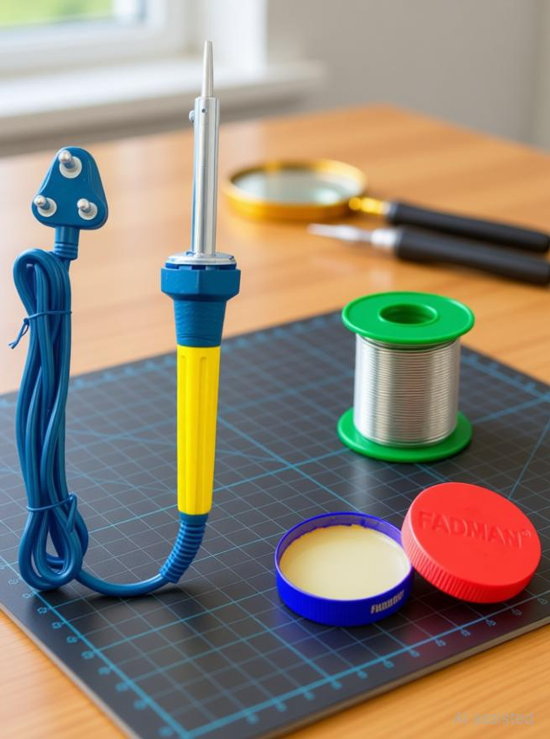 Image of FADMAN Pack of 3 | Solder Wire | Flux | Solderin Iron 60 W Simple