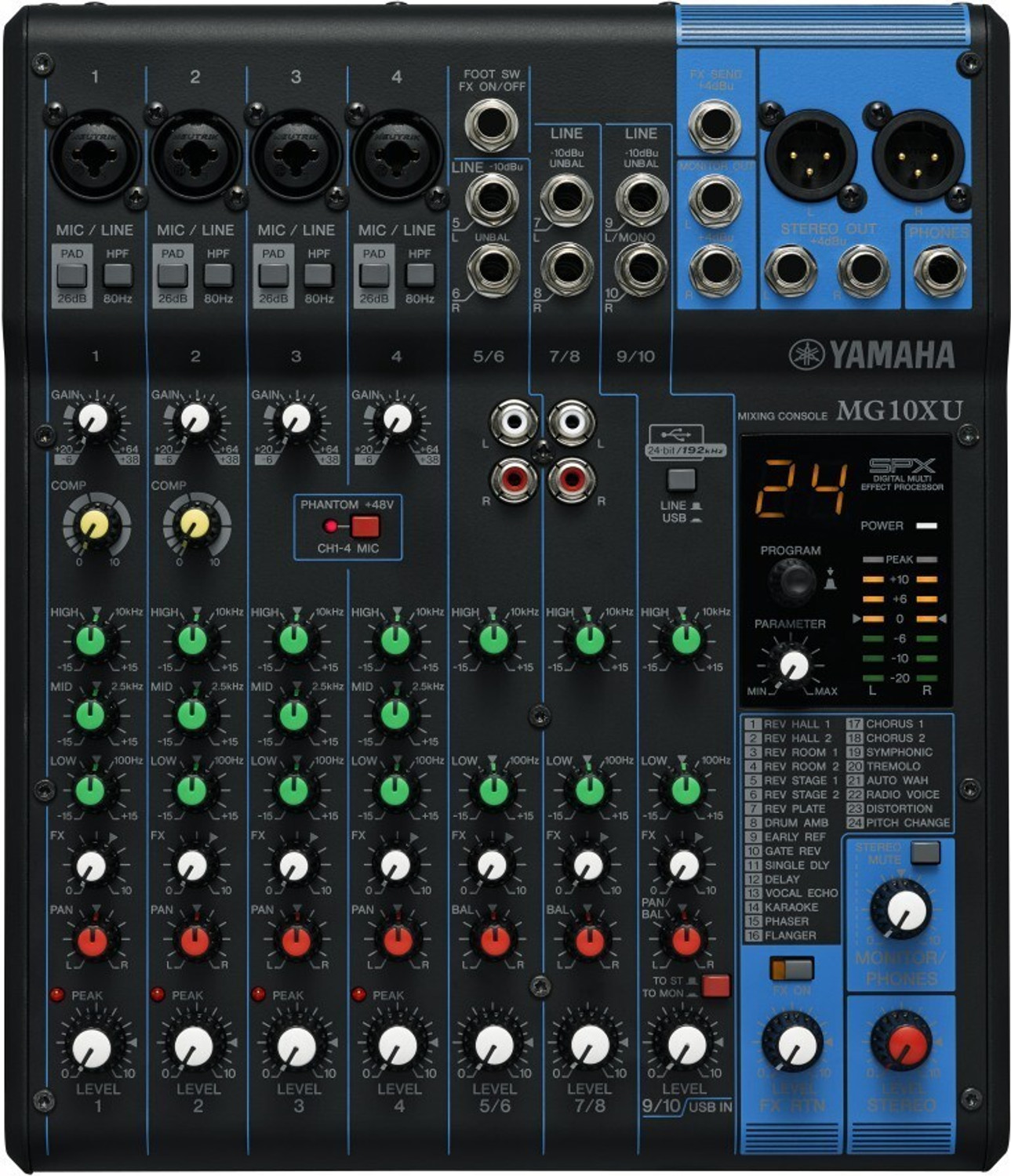 Image of YAMAHA MG10XU Analog Sound Mixer