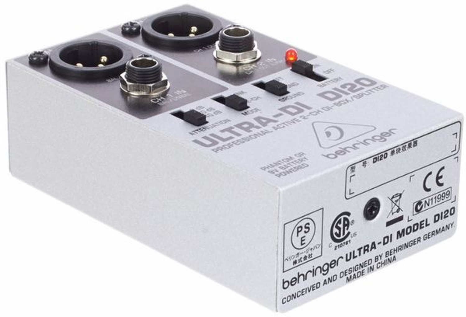 Image of Behringer DI20 DI Box Analog Sound Mixer