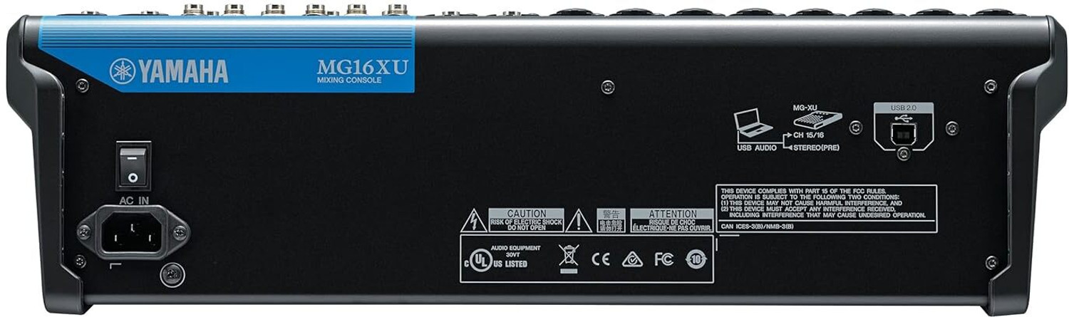 Image of YAMAHA MG16XU 16-Input 6 Bus Analog Sound Mixer