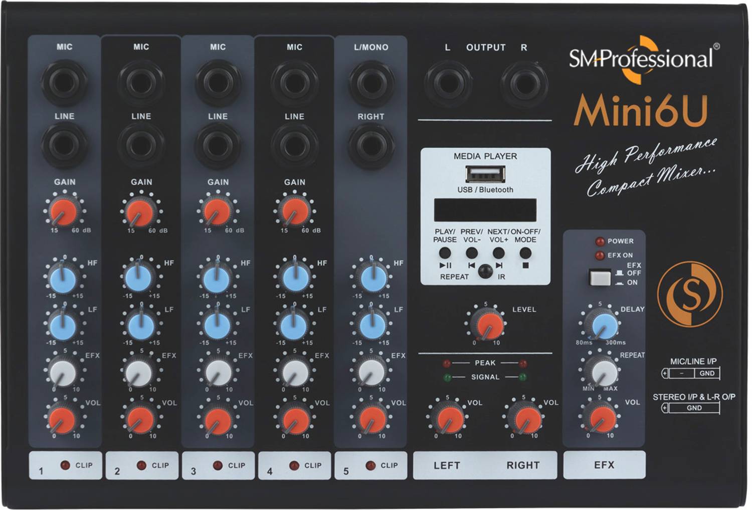 Studiomaster Mini 6U with Bluetooth and USB Digital Sound Mixer deal from flipkart