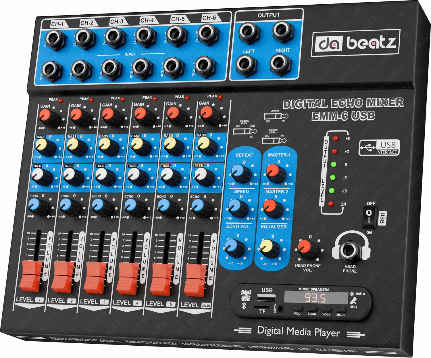 Da.Beatz. 6-Channel EMM-6 Digital Sound Mixer - Image 1