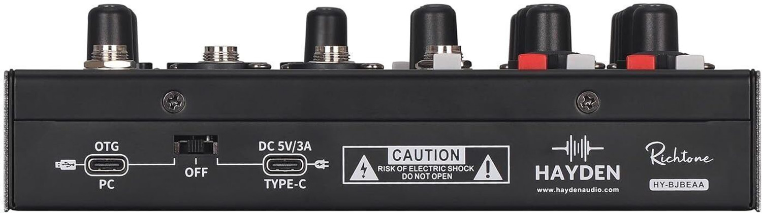 Image of Hayden 4 Channel OTG Mixer with USB Audio Interface for Mobile, PC, Recording Digital Sound Mixer