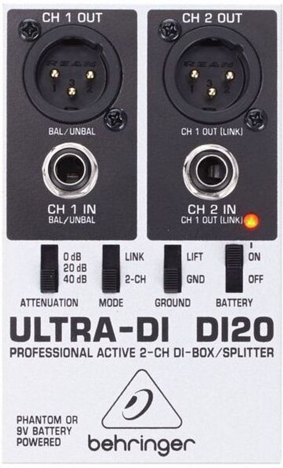 Image of Behringer DI20 DI Box Analog Sound Mixer