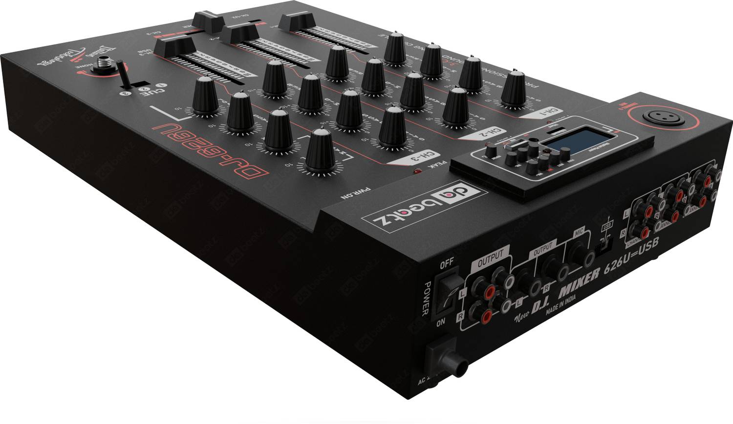 Da.Beatz. DJ-626U mixer Professional 3-Channel Sound Mixer & Dj