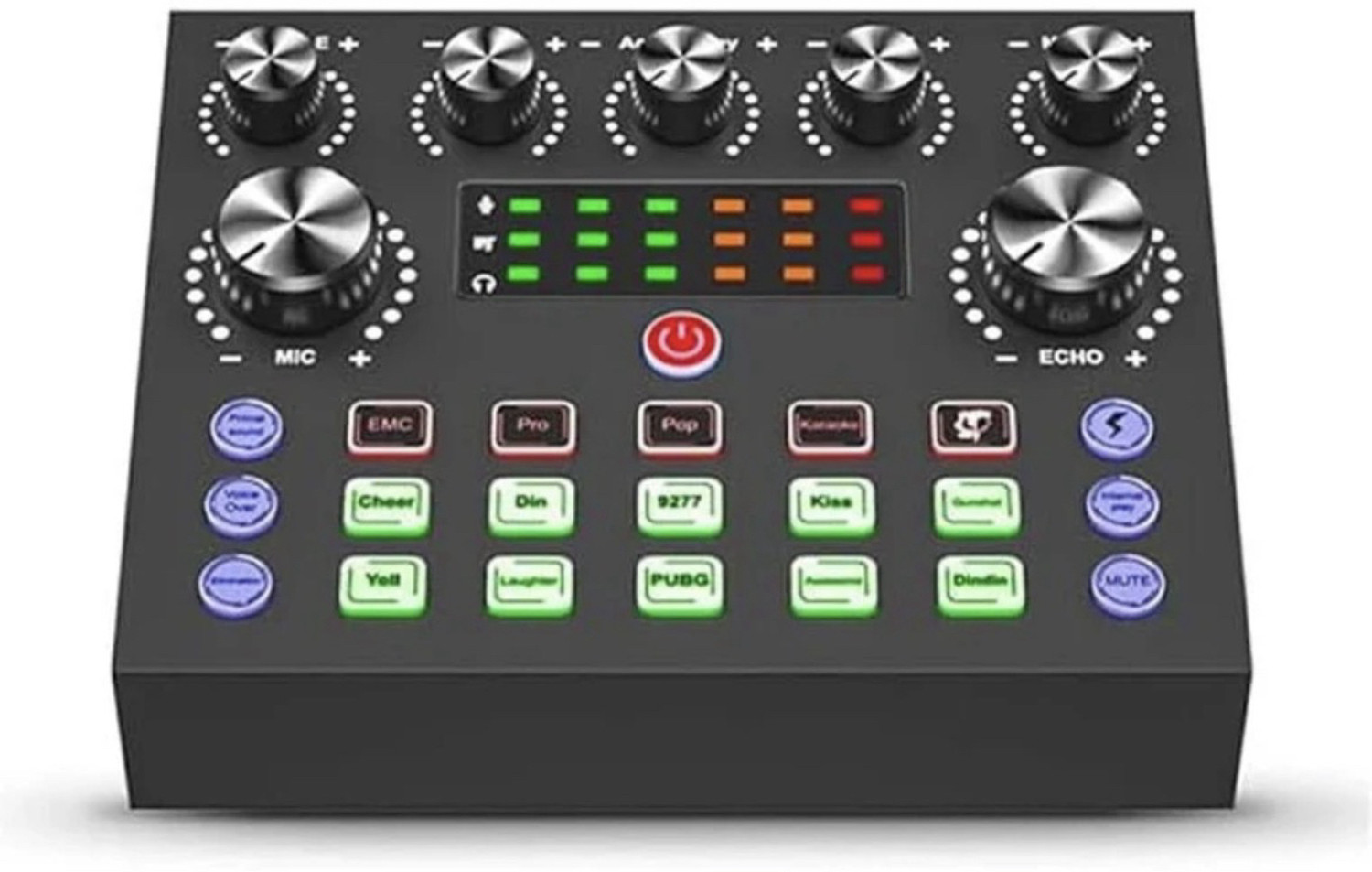 Image of podmaster V8 Portable Audio Mixer Interface, Bluetooth Sound Card for Recording /Podcast Digital Sound Mixer