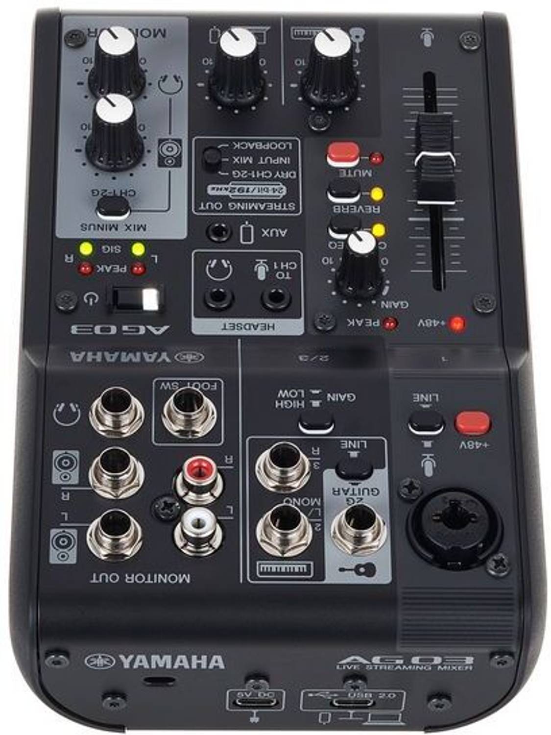 YAMAHA AG03 MK2 Black Analog Sound Mixer Price in India - Buy