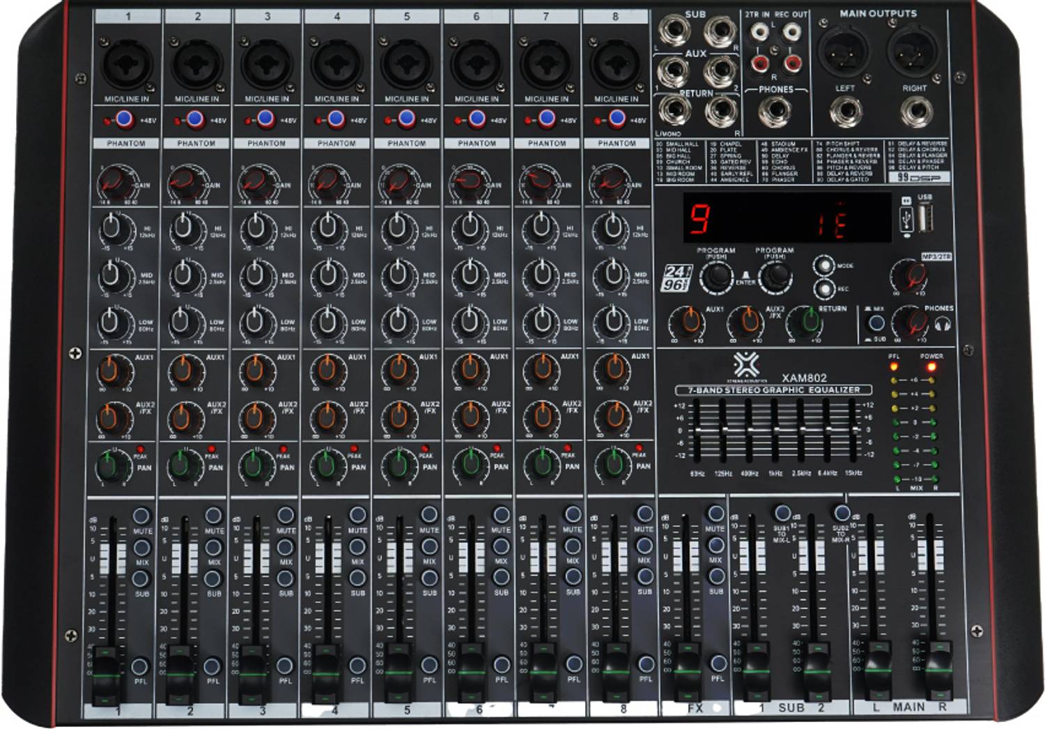 Umamicards Xtreme Acoustics XAM802 Analog Sound Mixer Price in India - Buy