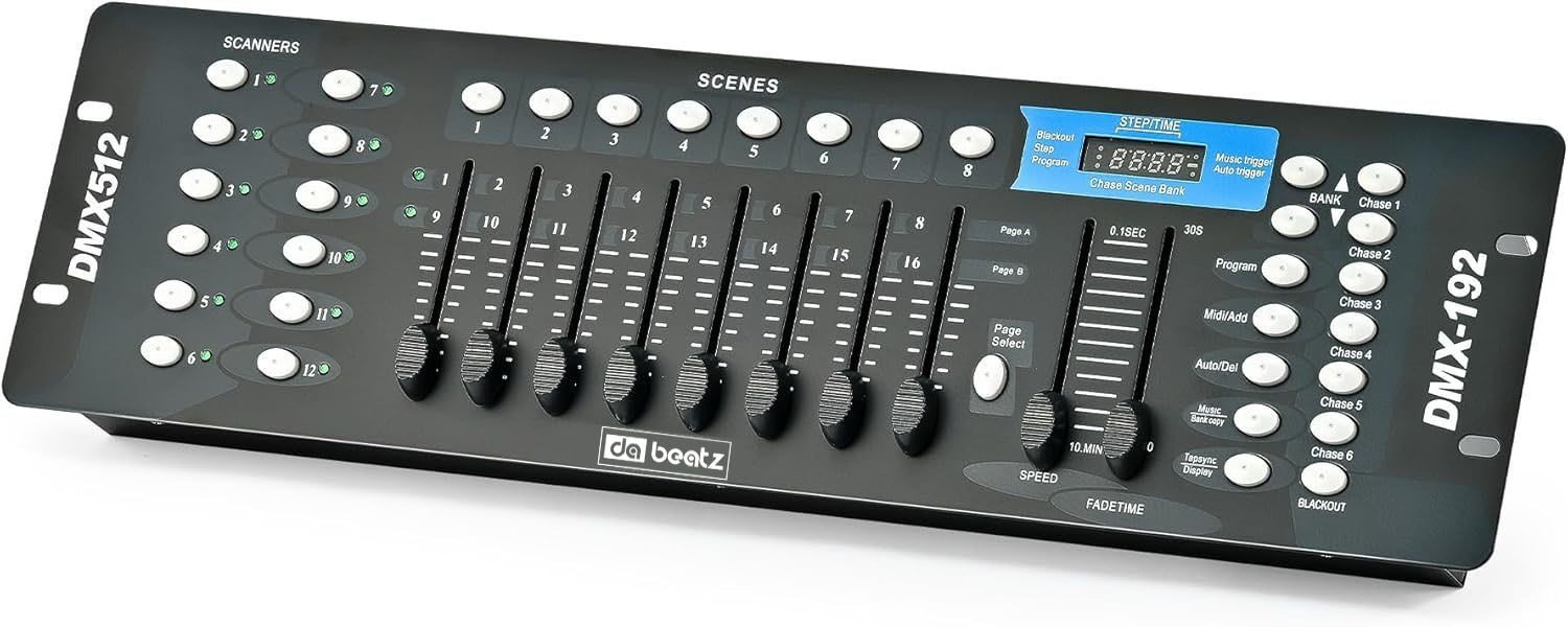 Image of Da.Beatz. 192 channel dj light mixer,dmx 512 controller, dj mixer for Occasions DJ Effects Digital Sound Mixer