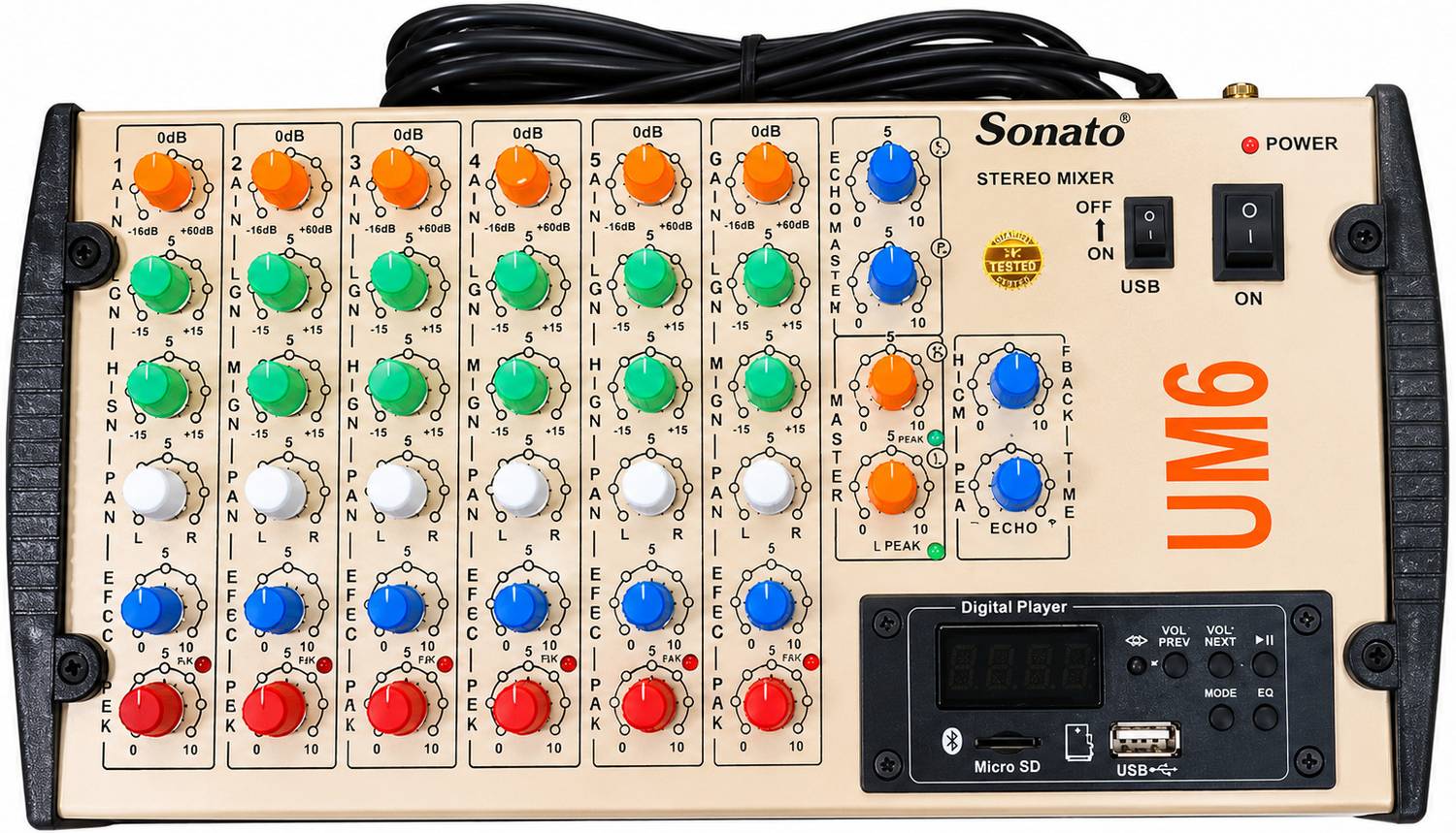 Sonato Mixer UM 6 Analog Sound Mixer