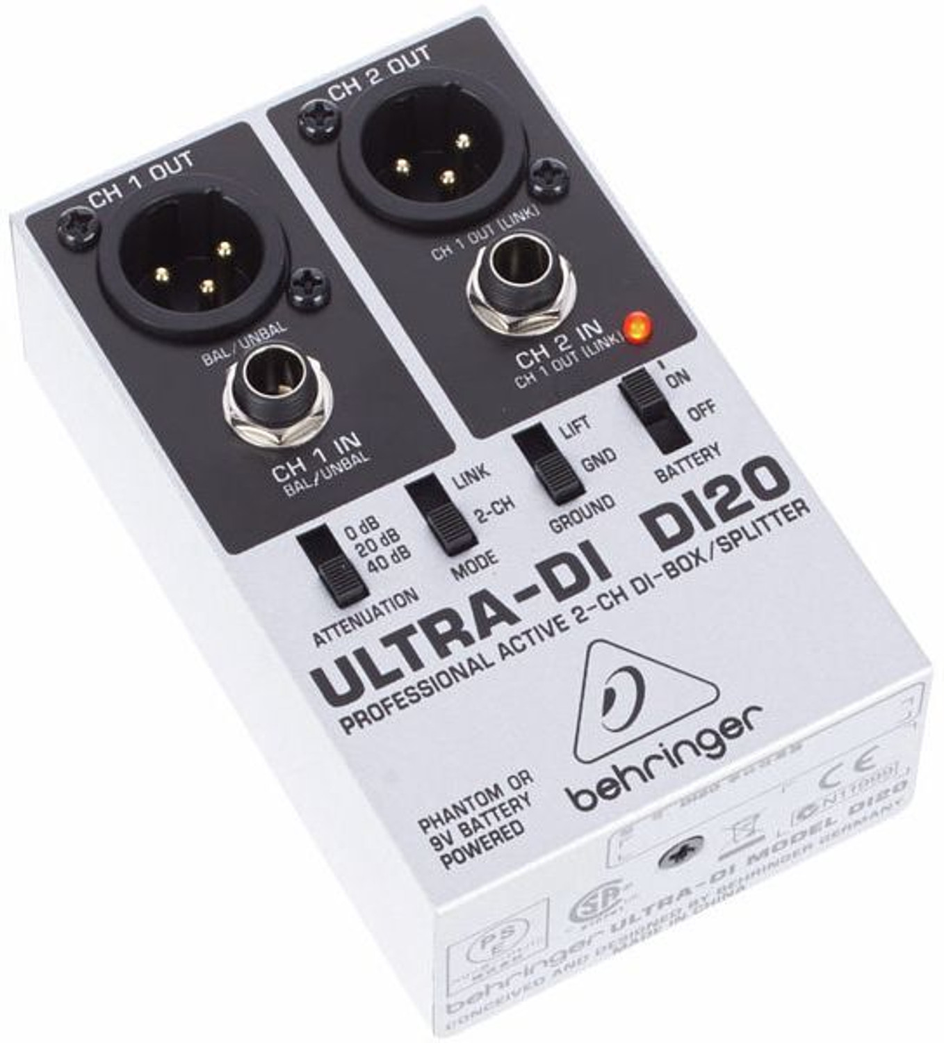 Image of Behringer DI20 DI Box Analog Sound Mixer