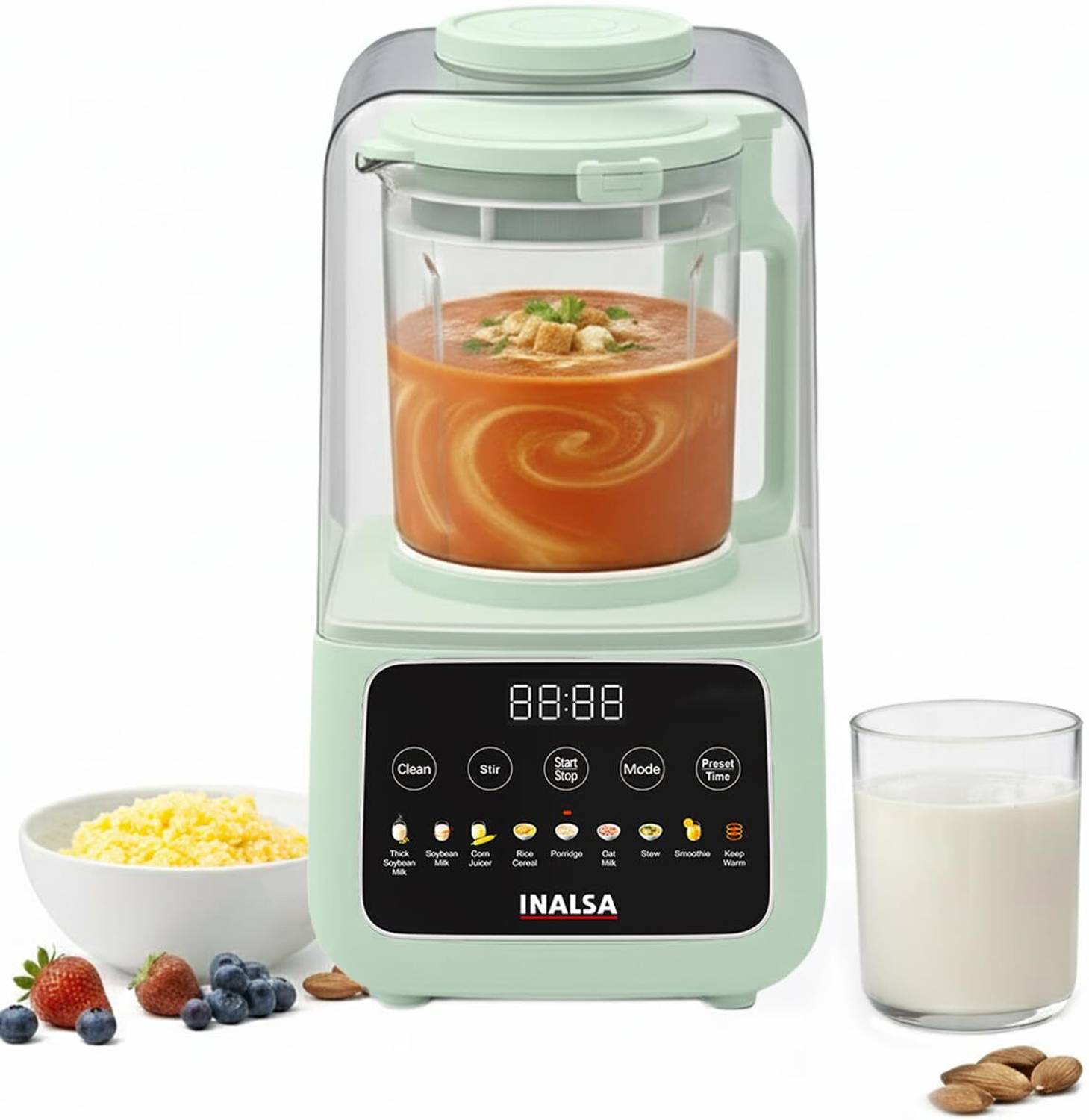 INALSA Blendora Hot & Cold|1100W|For Smoothies,Juices,Soups,Nut