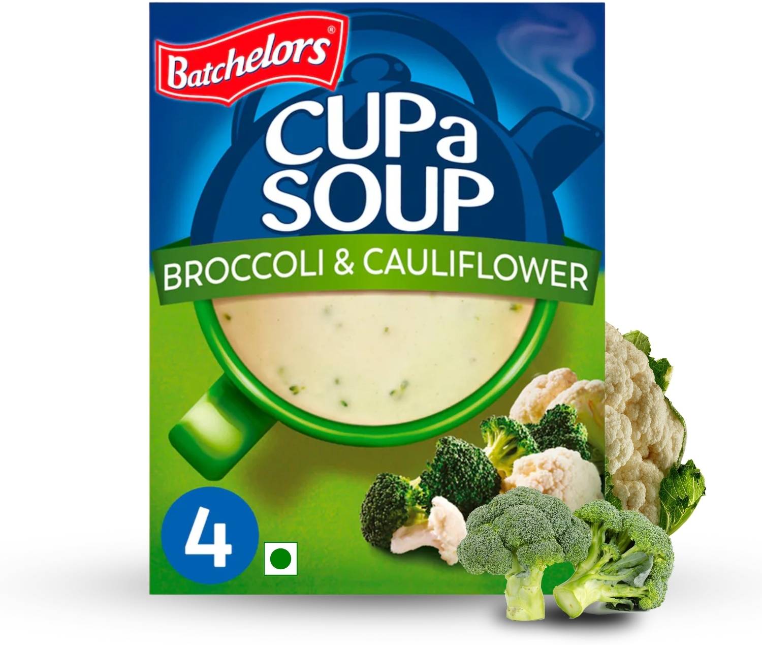 Batchelors Cup A Soup Broccoli & Cauliflower Instant Soup|Low Fat|Sachet