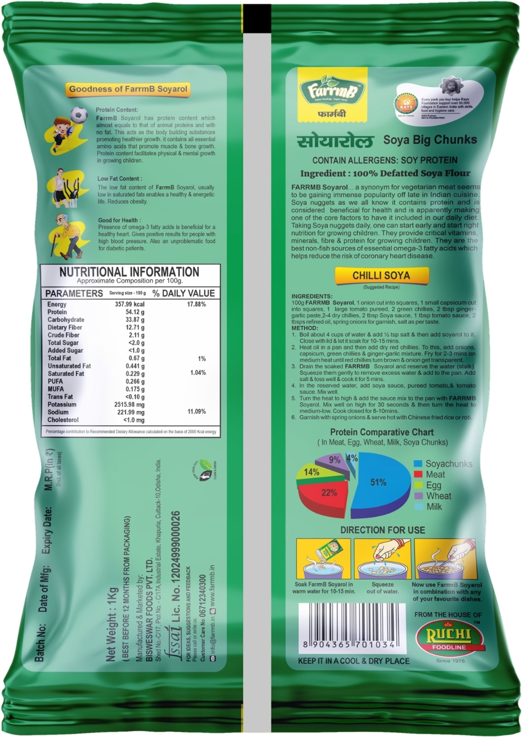 Image of FarrmB Soya Chunks