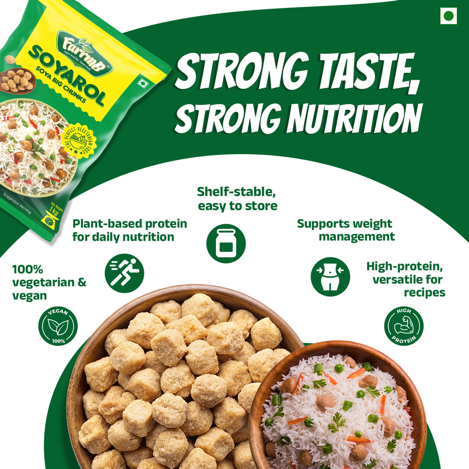 Image of FarrmB Soya Chunks