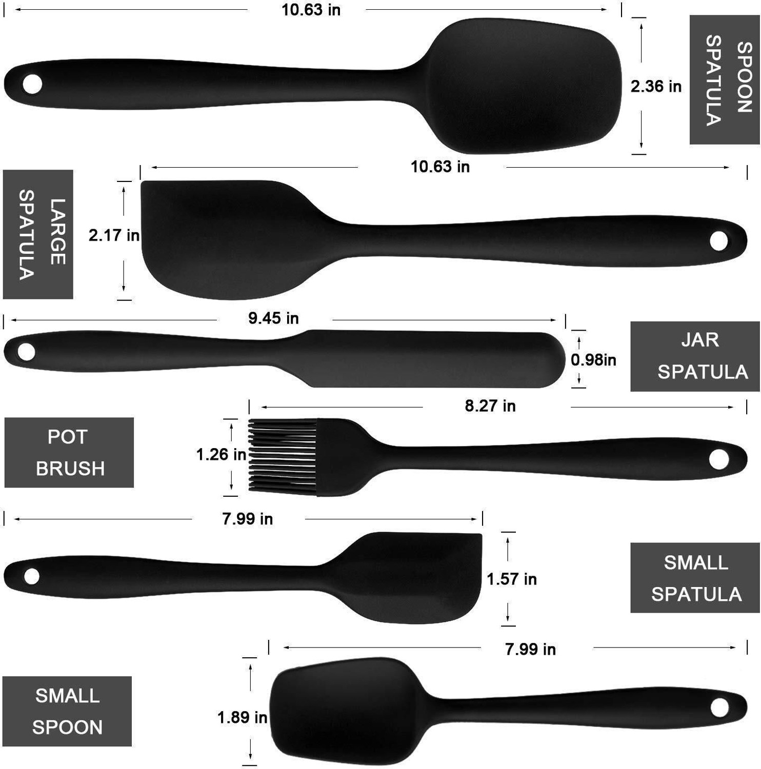 Image of BHAVI CREATION Silicone Spatula Sets of 6 Pcs Made of 100% Food Grade Silicone One Piece Design Seamless Heat-Resistant Spatula Perfect for Spatula Cooking, Baking and Mixing (Red) Color Red Type Rubber Blade Material Silicone Handle Material Silicon Additional Features Heat Resistance 450 degree C Dishwasher Safe Yes Other Features Spatula Spatula Spatula One Piece Seamless Spatula One-piece construction of silicone spatula set, flexible top and stiff long handle for easy to operate when cooking, round edge effectively scrape the stuff of the corner, no worry the top break off and food trapped, you can be comfortably held in the hand. Non-Stick Spatula