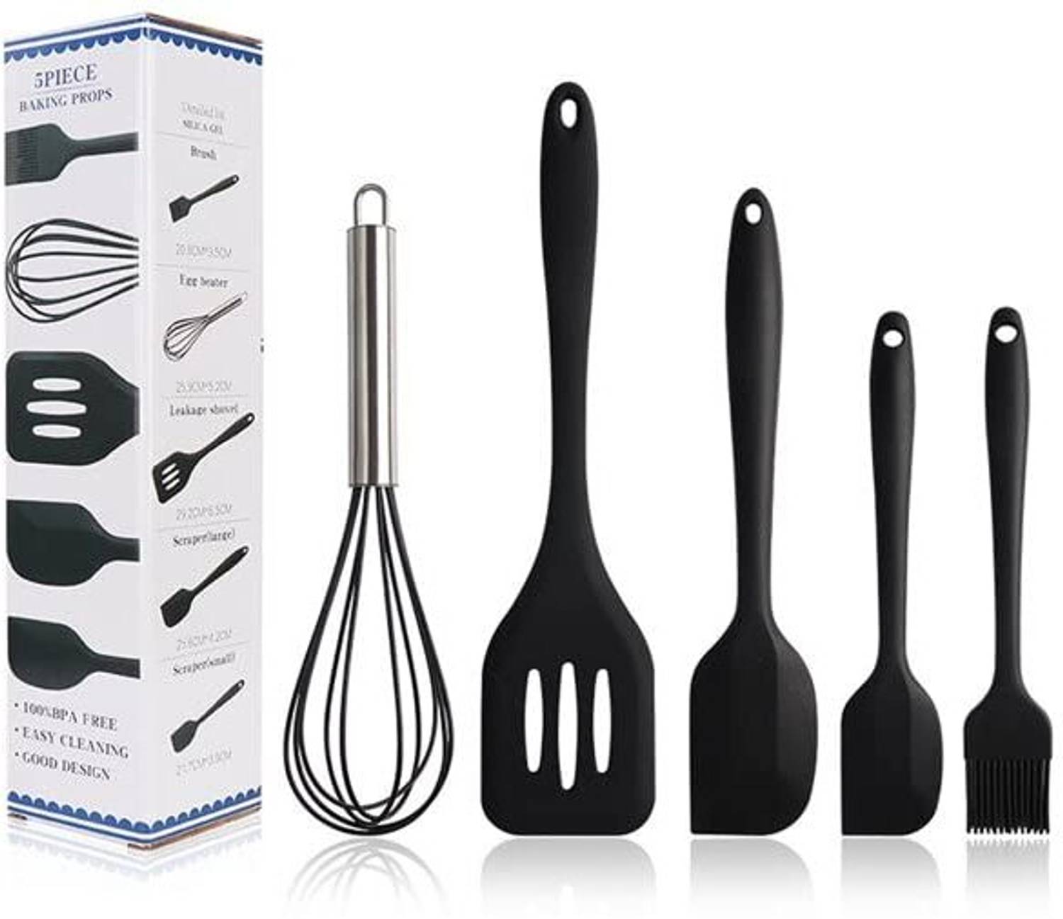 IMPRONOW All-in-One Silicone Spatula Non-Stick Kitchen Utensil Set Safe & Easy Cooking Kitchen Tool Set — Kitchen Tools & Gadgets