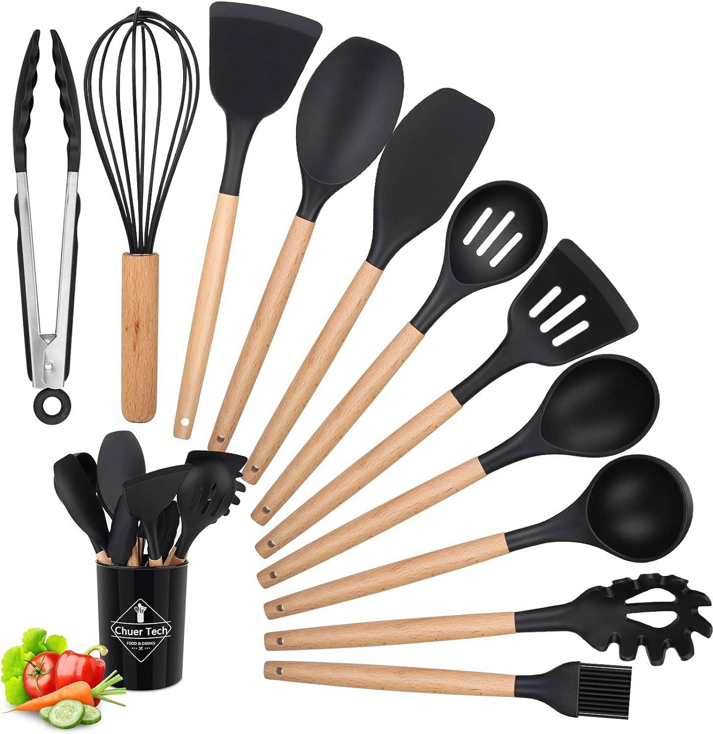 IMPRONOW Kitchen Non-Stick Silicone Cooking Kitchen Utensils Set Non-Stick Spatula — Kitchen Tools & Gadgets