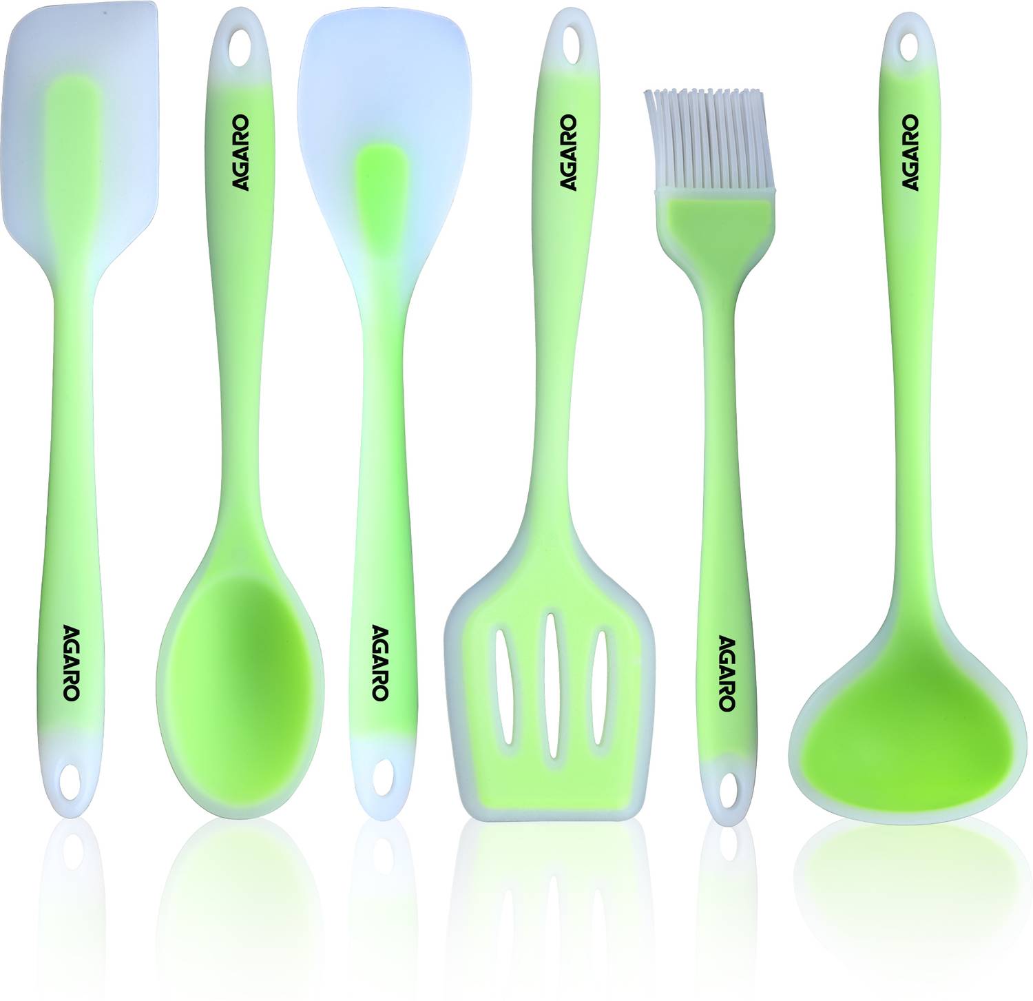 AGARO Deluxe Silicone Spatula Set of 6 Kitchen Tool Set — Knives & Chopping Tools