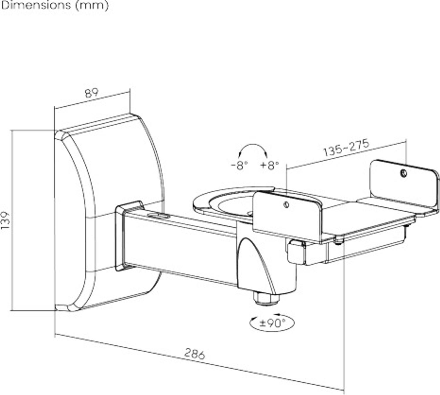 Image of Lumi SB-51 SPEAKER WALL MOUNT Speaker Mount