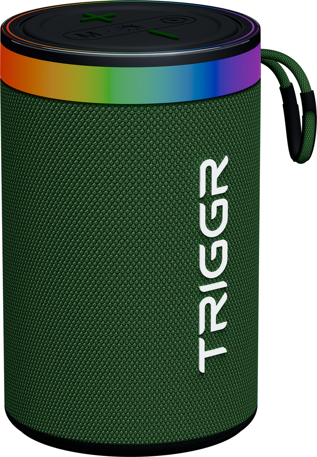 Image of TRIGGR Roar 10 with RGB Lights, Fabric Exterior, TWS & FM Mode, 8H Playtime 10 W Bluetooth Speaker
