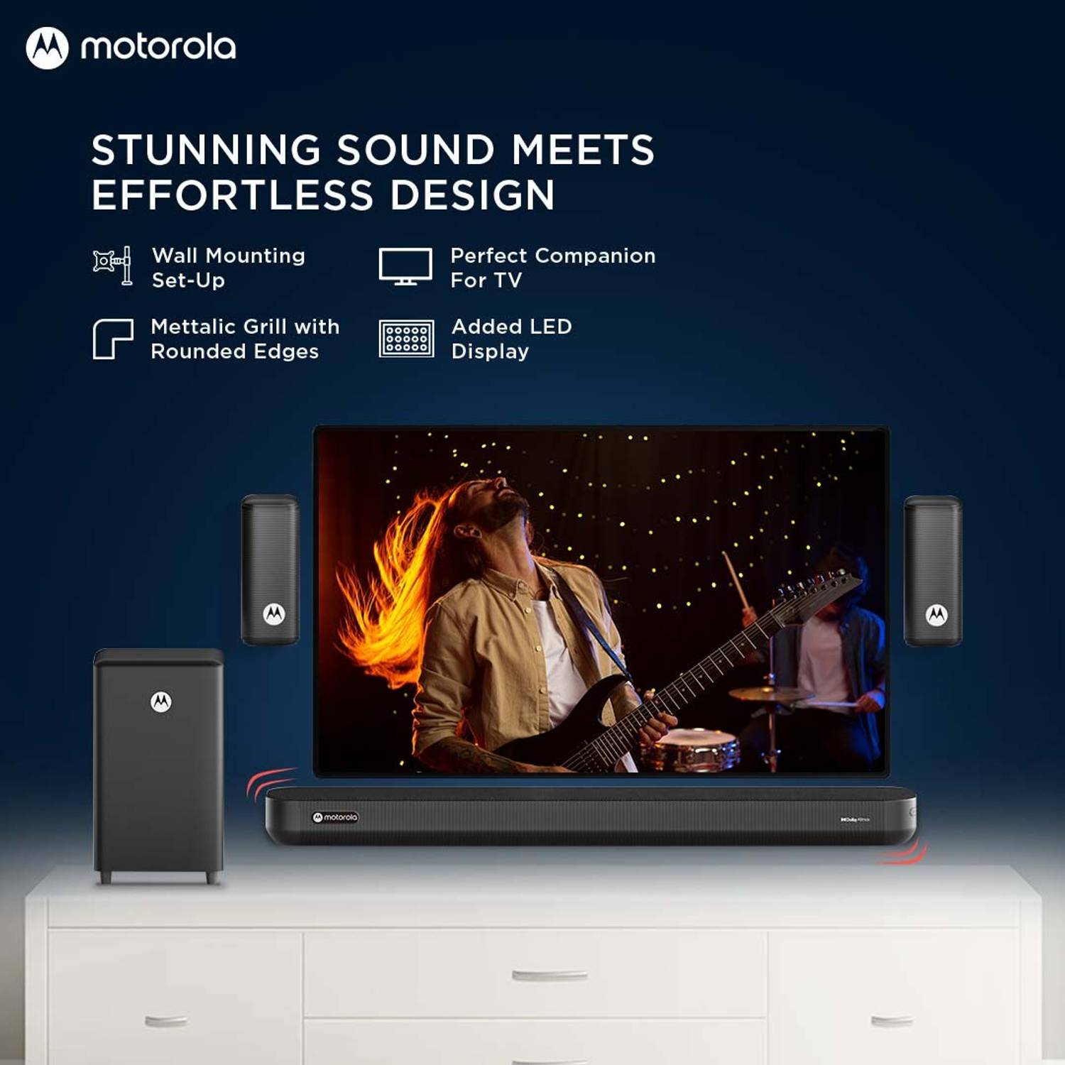Motorola AmphisoundX 600W Dolby Atmos Soundbar - Image 5