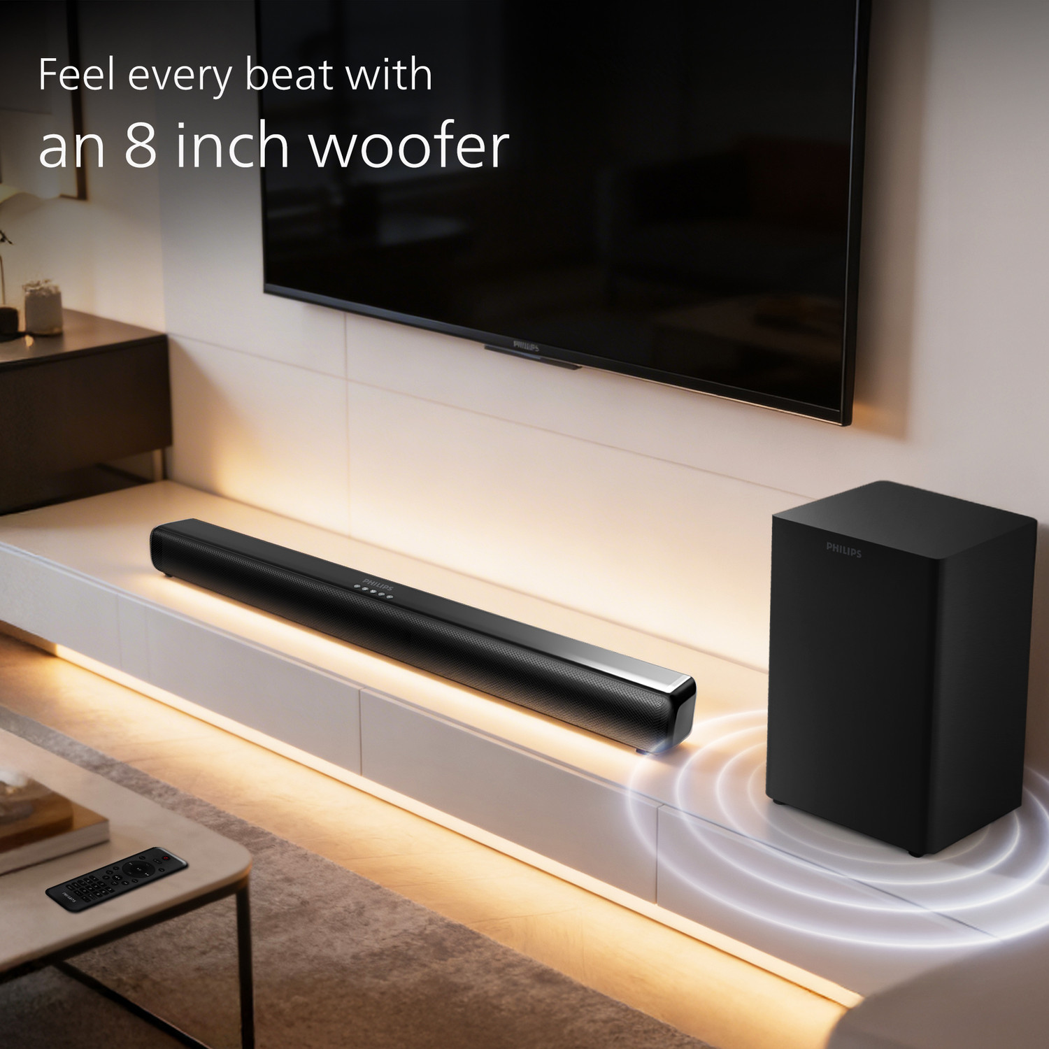 Image of PHILIPS TAB5341 /94 400W Soundbar, Dolby Audio, Bluetooth 5.4, HDMI ARC 400 W Bluetooth Soundbar