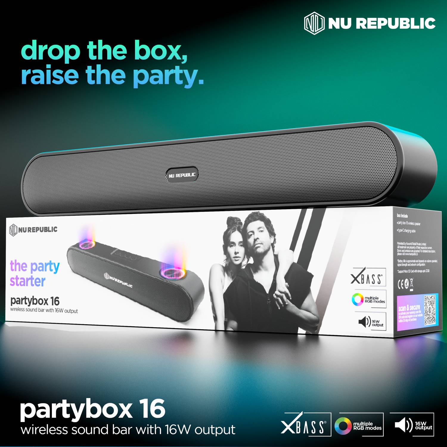 Nu Republic Party Box 16 Bluetooth Speaker - Image 4