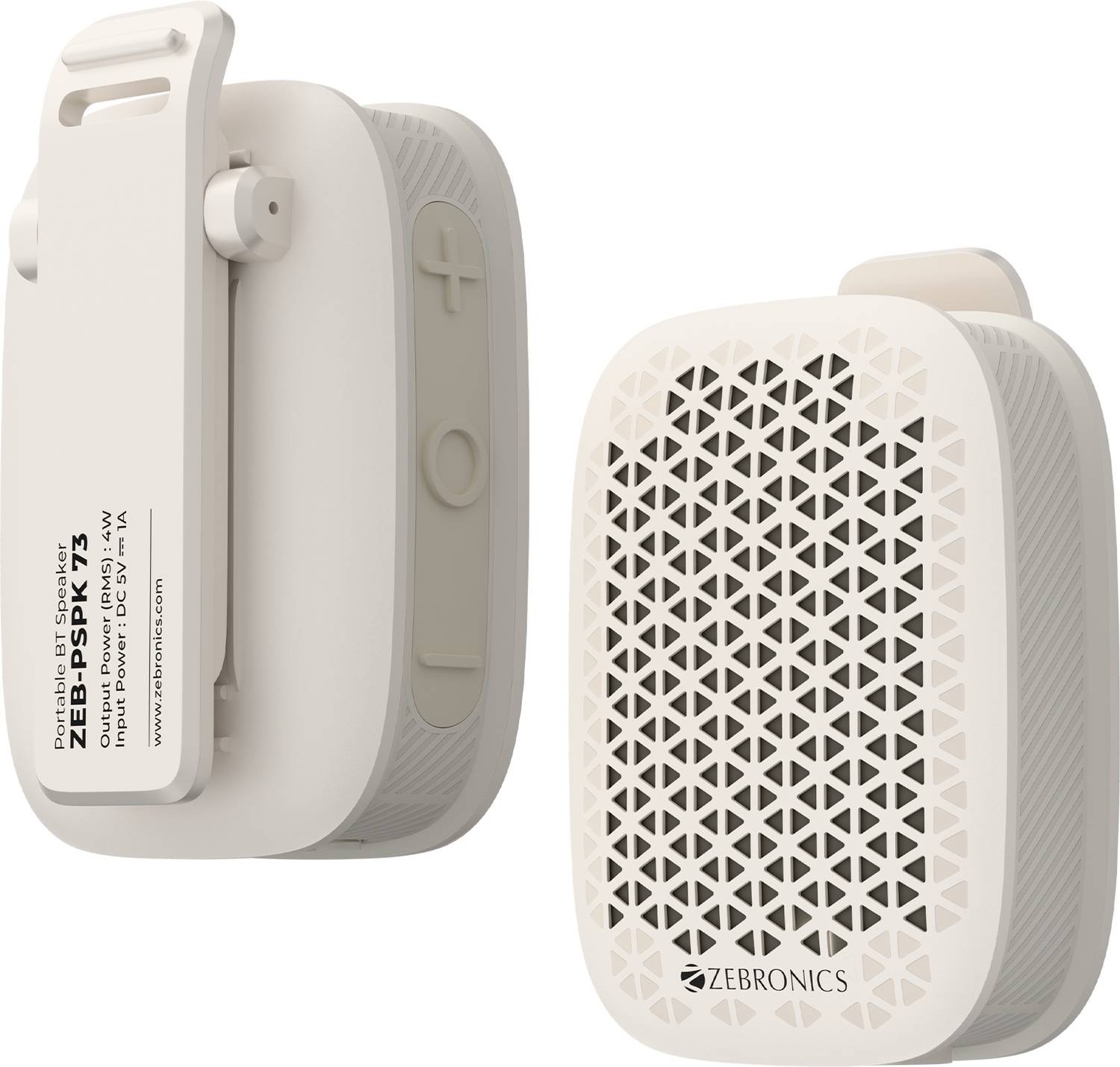 ZEBRONICS Zeb-Clipper Pro (White) 4 W Bluetooth Speaker