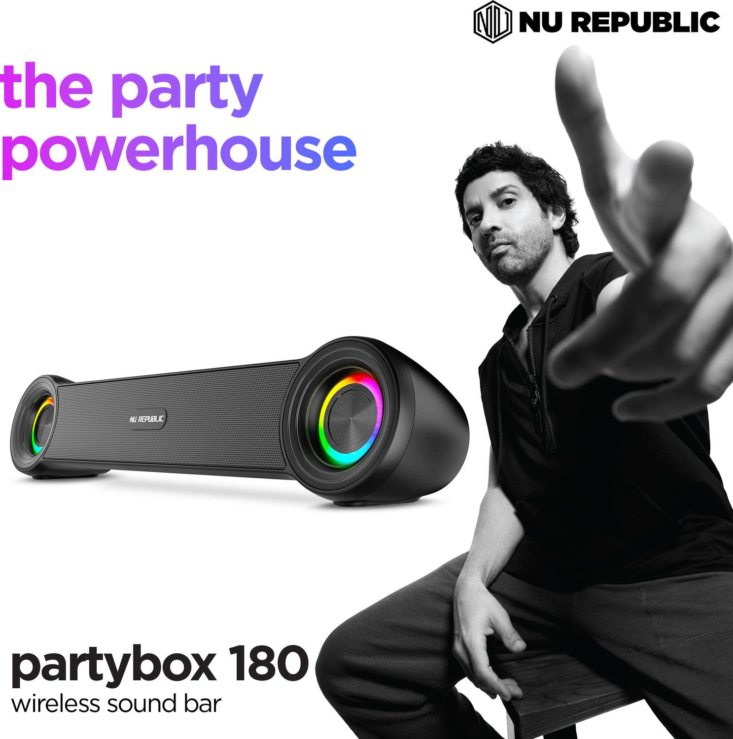 Nu Republic Partybox 180 20W Bluetooth Speaker - Image 2