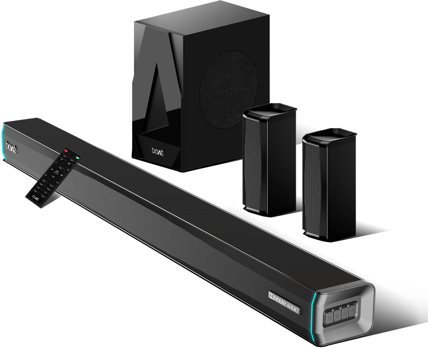 Image of boAt Aavante Bar 5400D w / Dolby Audio, 6 Drivers Surround Sound & Wireless Satellites 550 W Bluetooth Soundbar