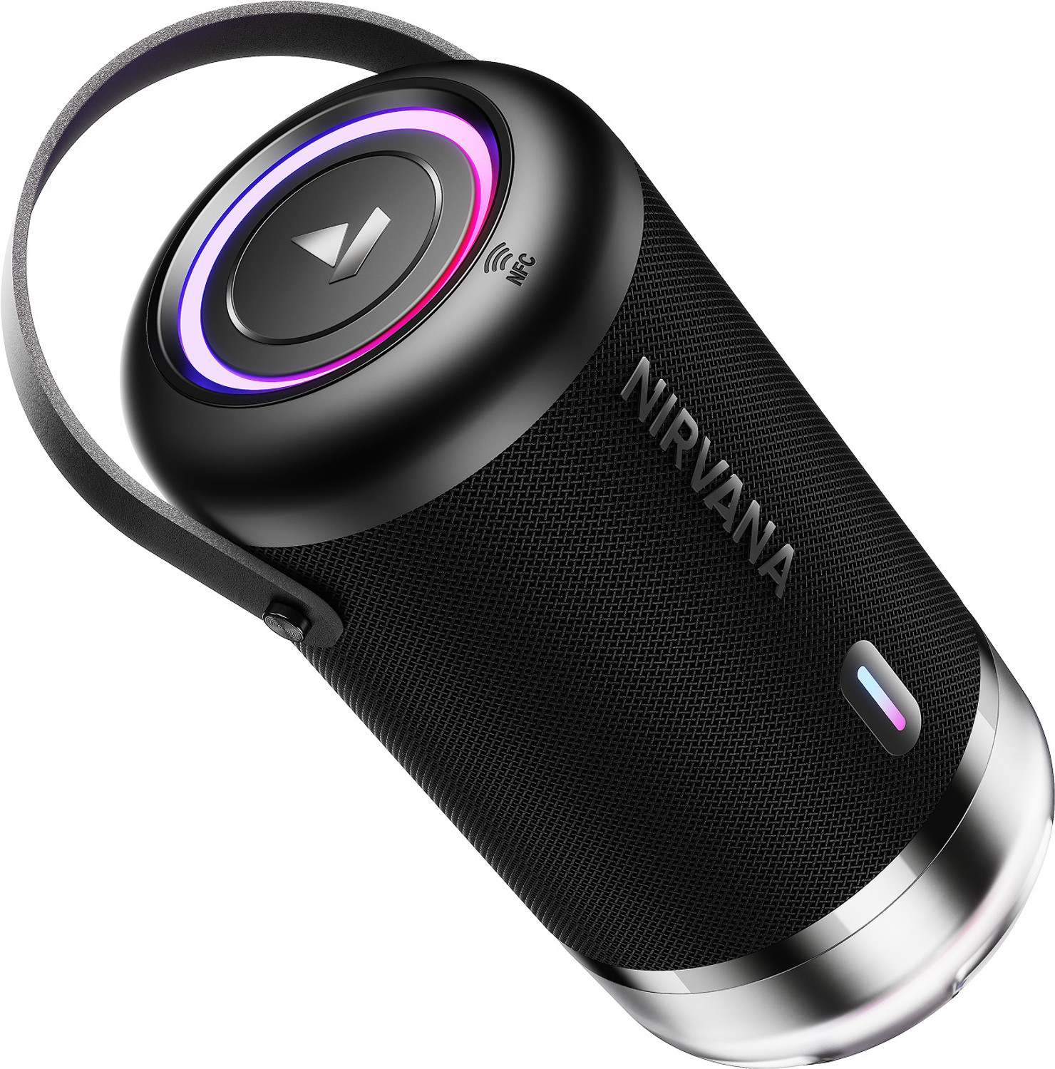 Image of boAt Nirvana Luxe, 360 Spatial Audio,LDAC, Dual Drivers, 15Hrs Battery, App Support 100 W Bluetooth Speaker (Charcoal Black, Mono Channel)