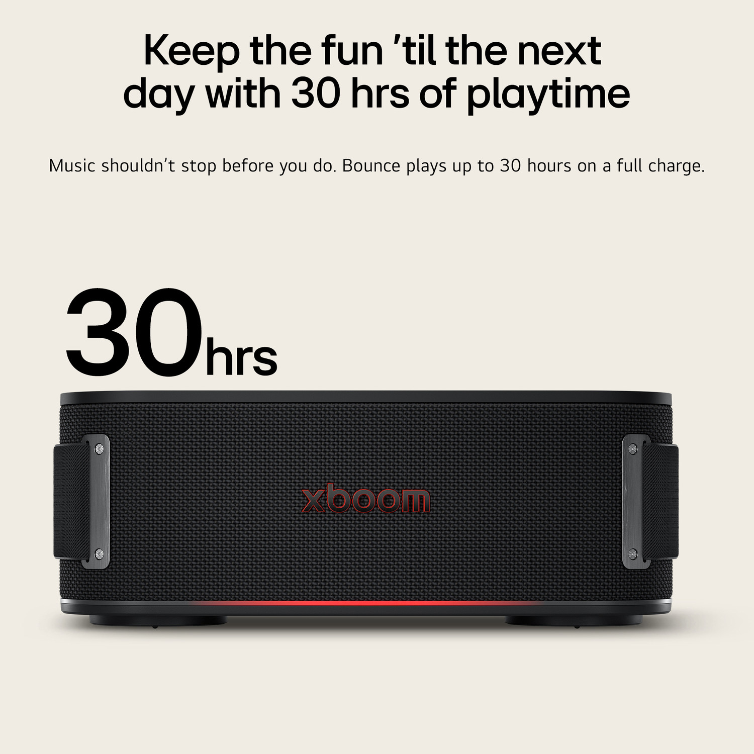 Image of LG XBOOM BOUNCE by will.i.am|30hrs Playtime| IP67 Water /Dust Resistant| Portable 40 W Bluetooth Speaker