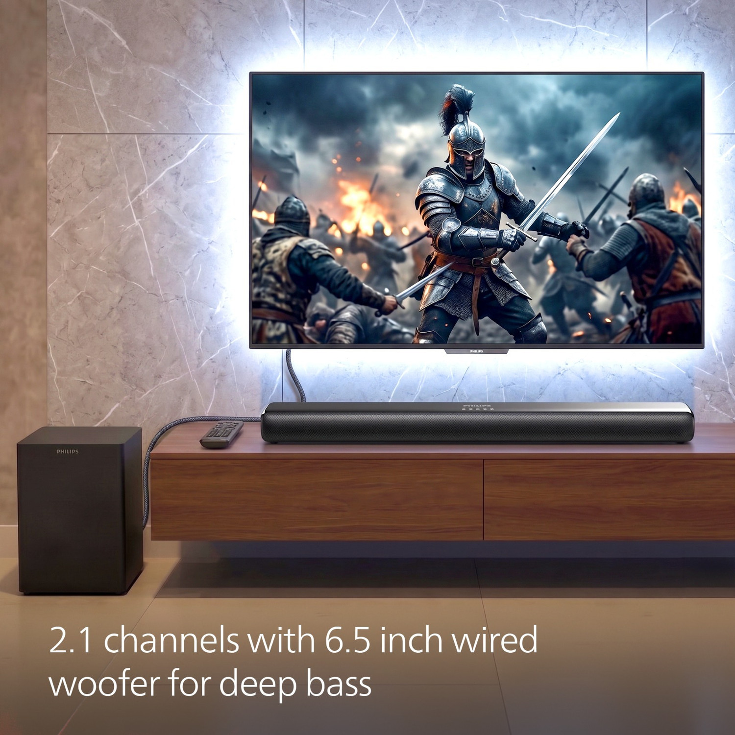 Image of PHILIPS TAB4230 /94 Dolby Digital 300 W Bluetooth Soundbar