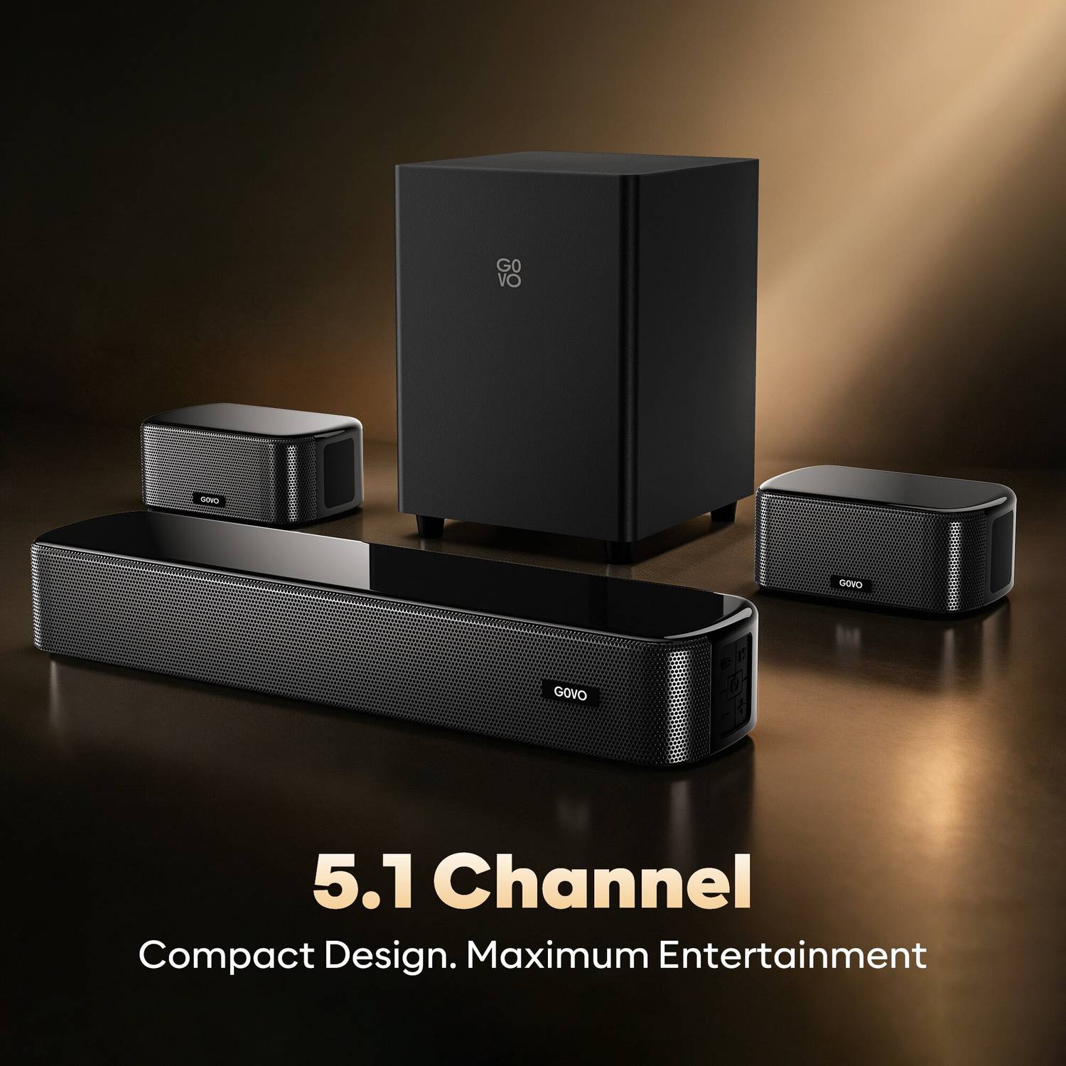 GOVO GoSurround 690 120W Bluetooth Soundbar Silver - Image 2