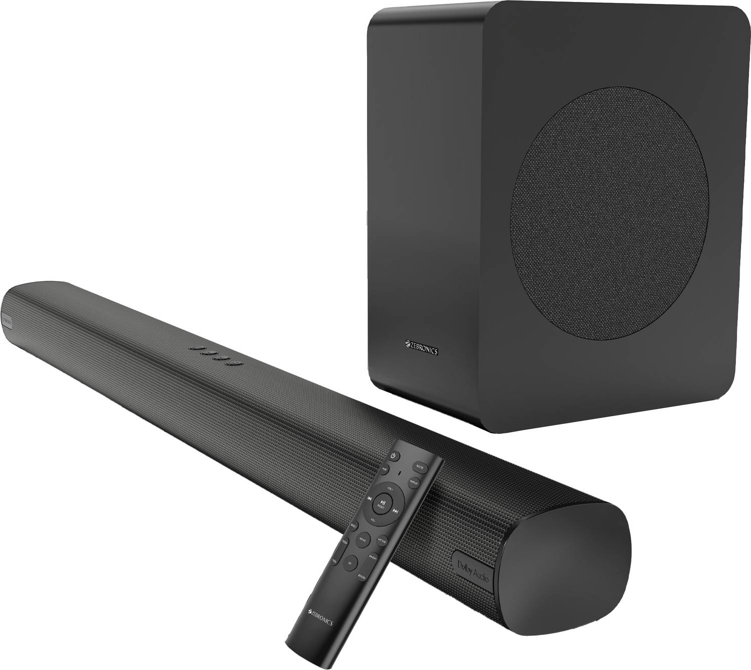 ZEBRONICS Juke Bar 9330,Dolby Audio,Wireless Subwoofer, Triple Drivers,BTv5.3 500 W Bluetooth Soundbar