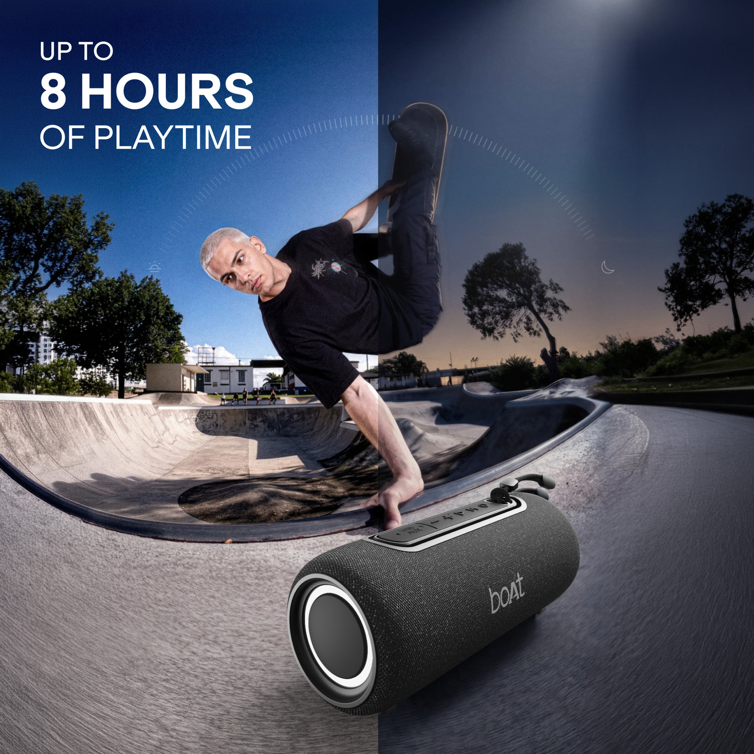 Image of boAt Stone 350 Pro Plus Speaker,8H Battery,TWS Mode,Voice Assistant,With Mic,IPX5 16 W Bluetooth Speaker