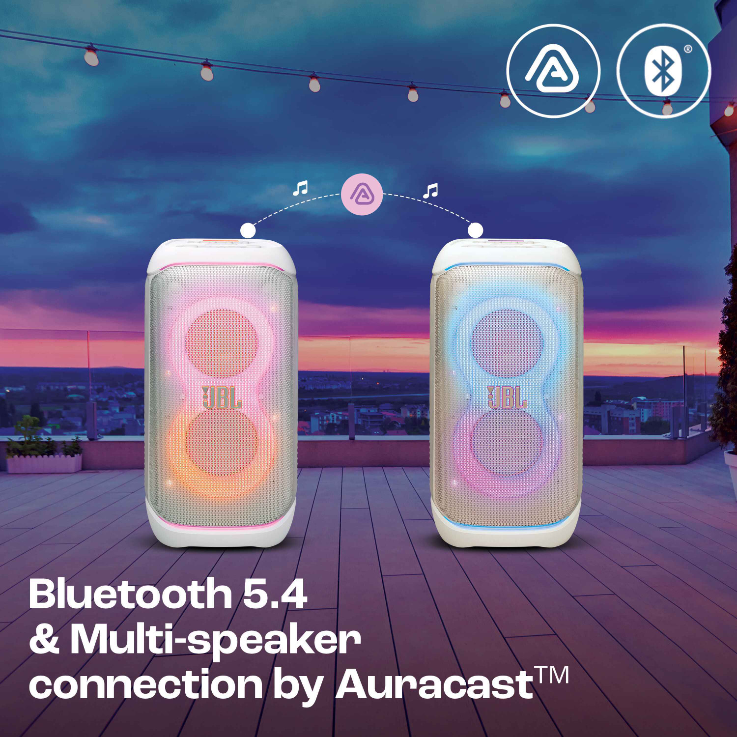 Image of JBL Partybox 320, AI Sound Boost, Futuristic Light Show,Upto 18Hrs play time 240 W Bluetooth Party Speaker