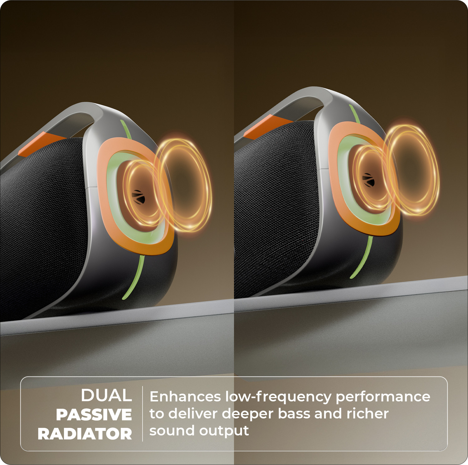Image of ZEBRONICS Sound Feast 270, 6Hrs Playback, Dual Drivers, TWS, BTv5.3, USB, AUX, LED, Type-C 60 W Bluetooth Party Speaker