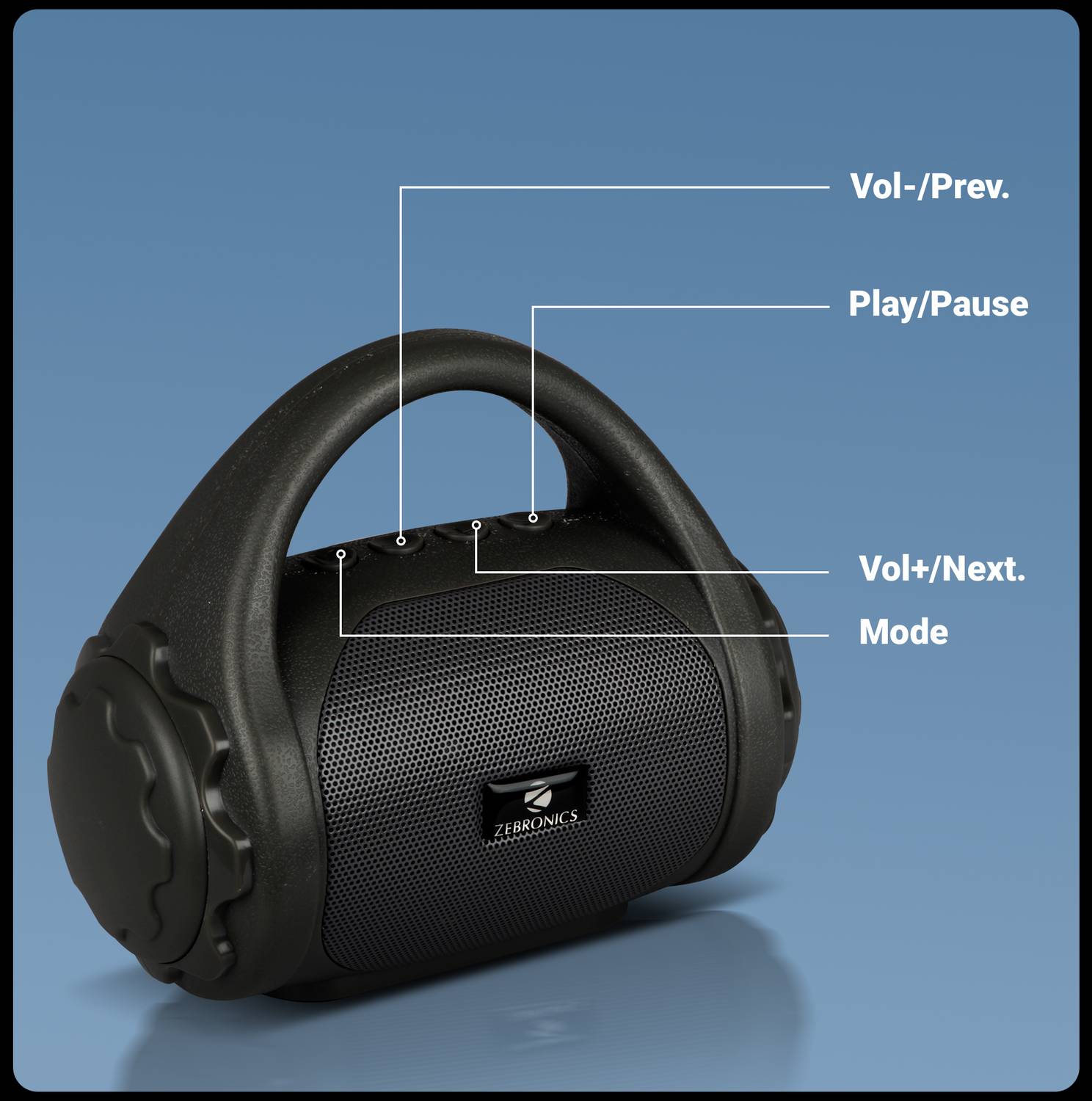 ZEBRONICS PSPK9 (County) 3W Bluetooth Speaker - Image 3